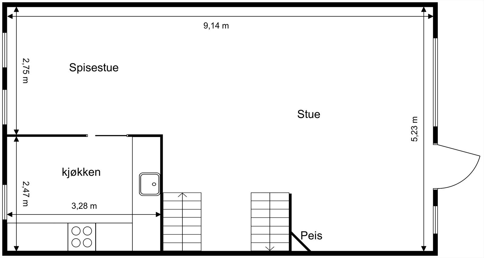 1. etasje Galleribilde