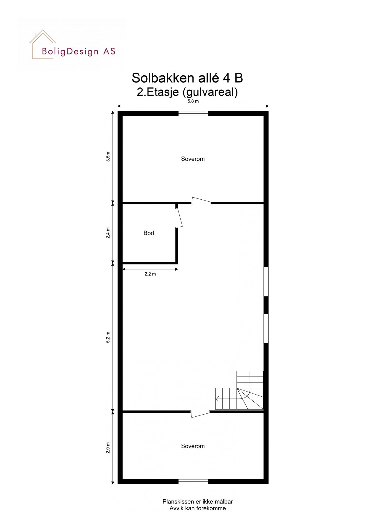 Plantegning 2. etasje Galleribilde