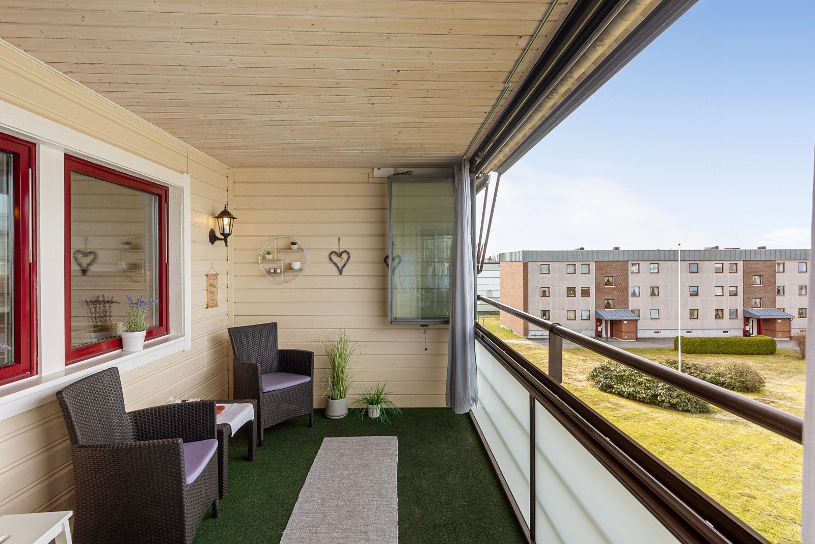 Fritt utsyn fra balkongen Galleribilde