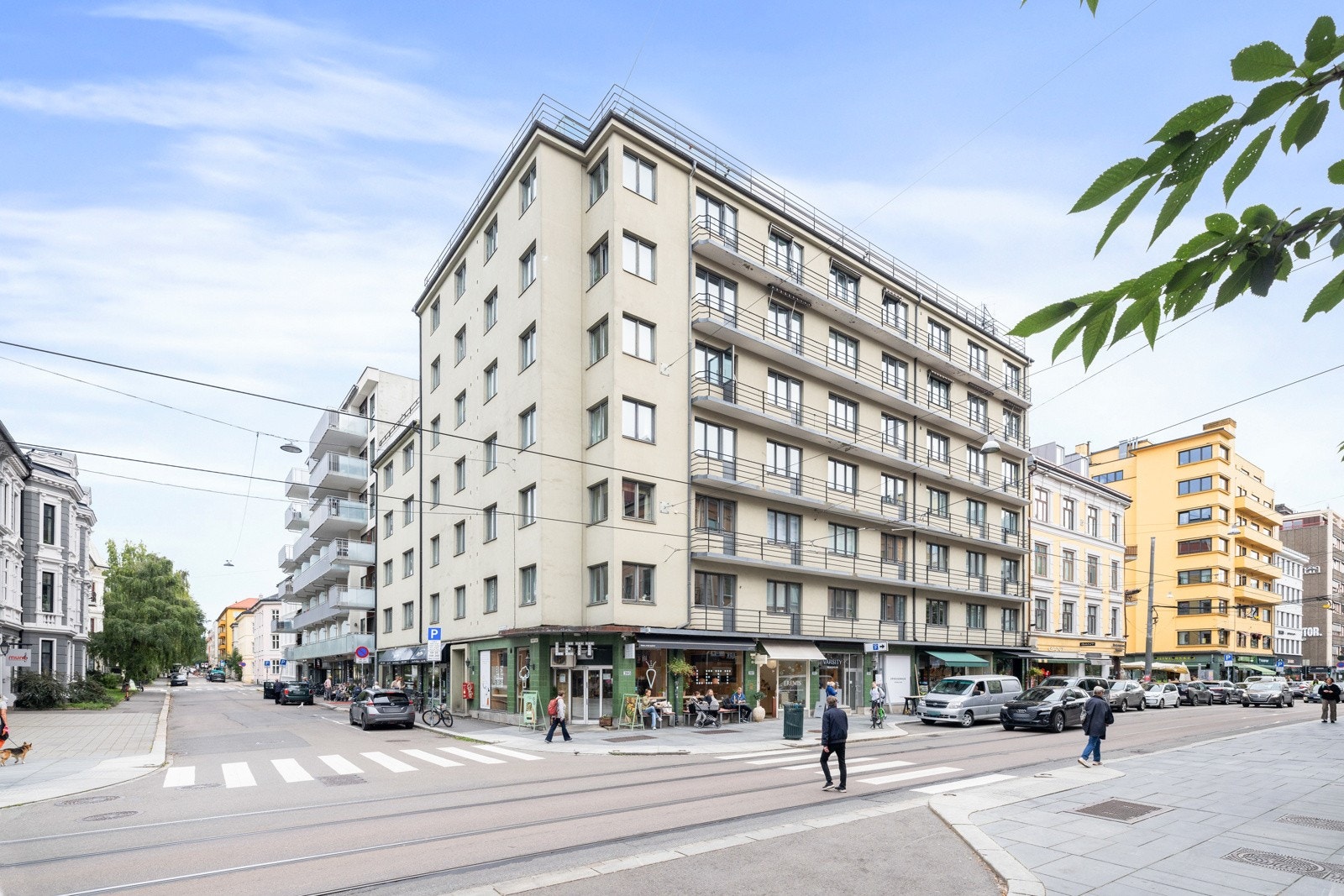 Fasade - Bogstadveien 39B ligger til i byggets 5. etasje Galleribilde