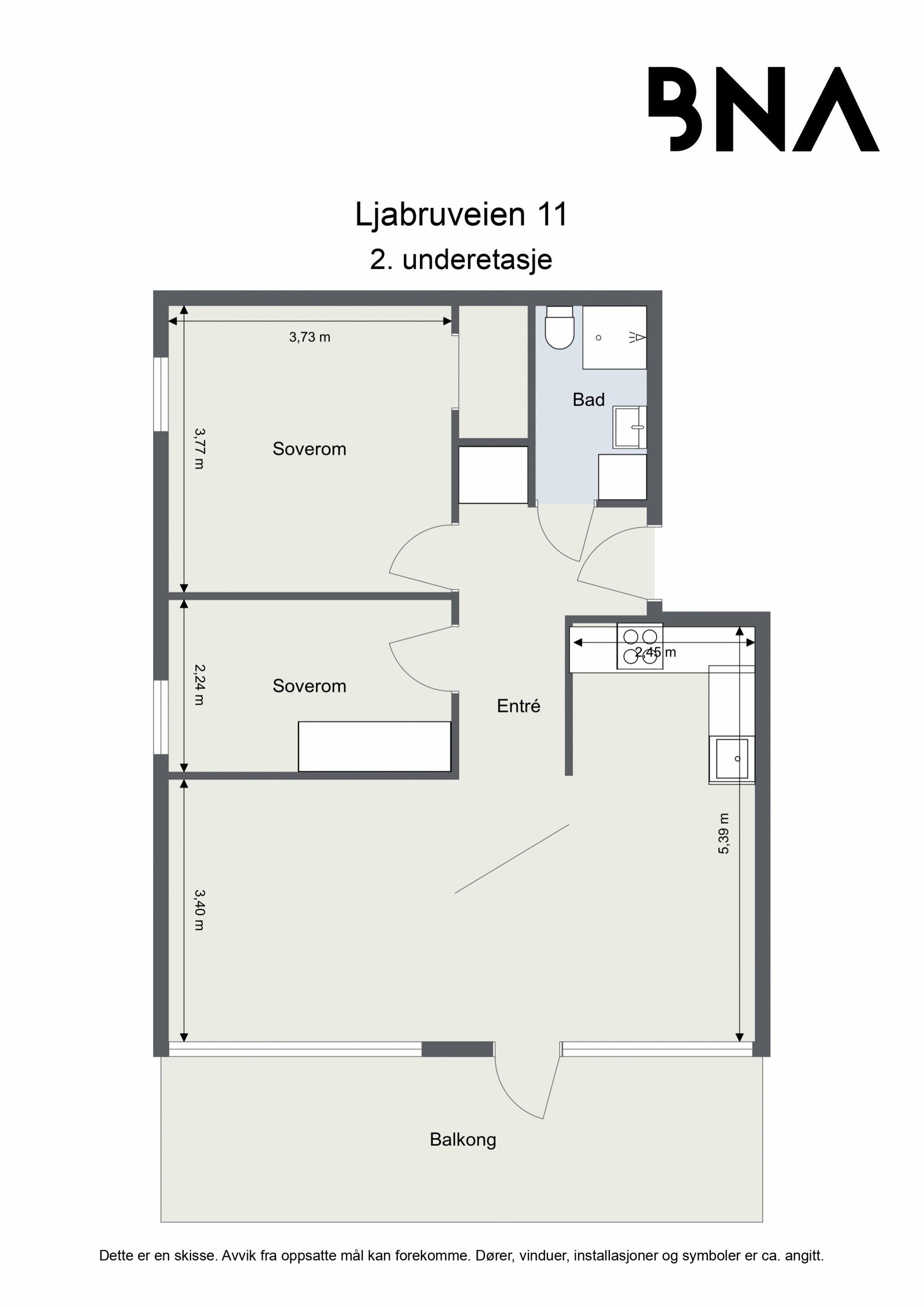 Plantegning Galleribilde