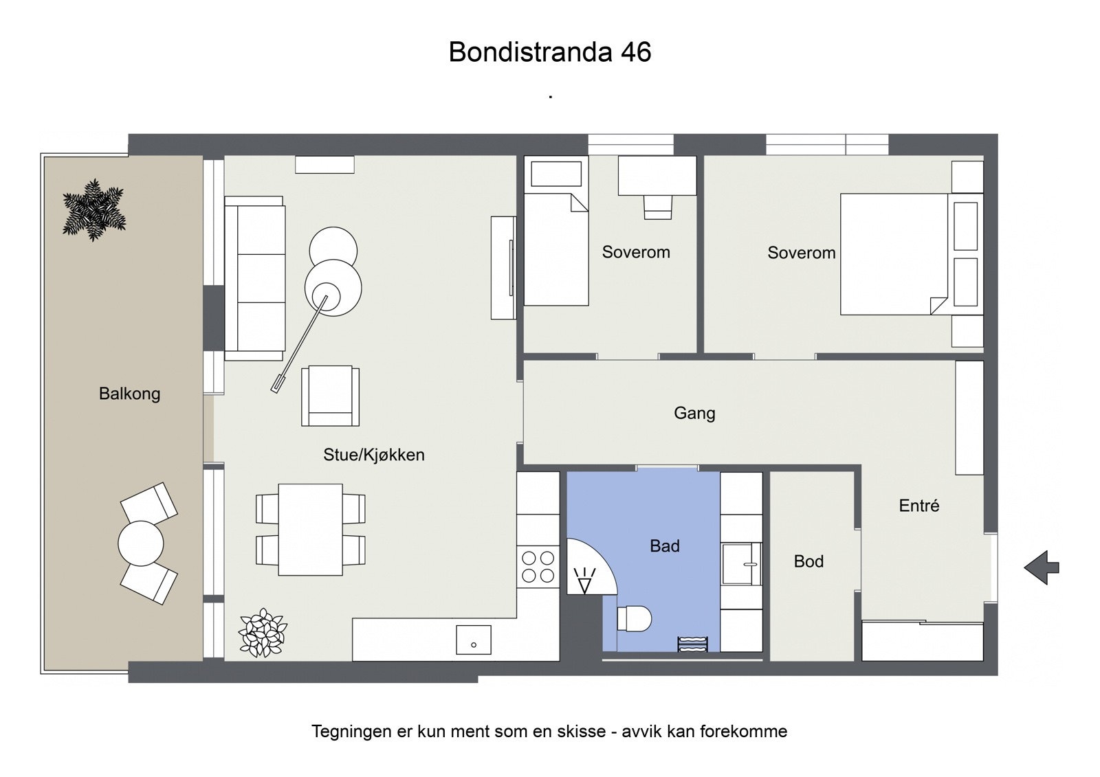 Plantegning. Galleribilde