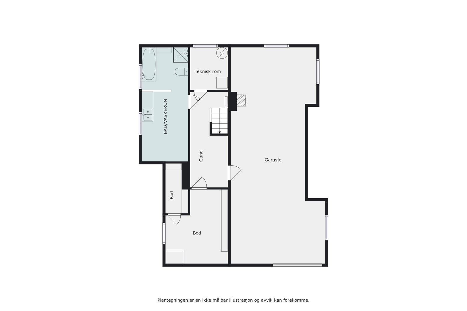 Plantegning Galleribilde