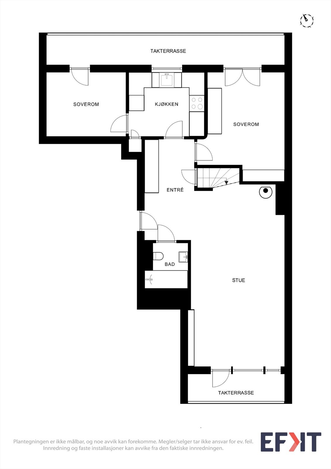 Plantegning 6. etasje Galleribilde