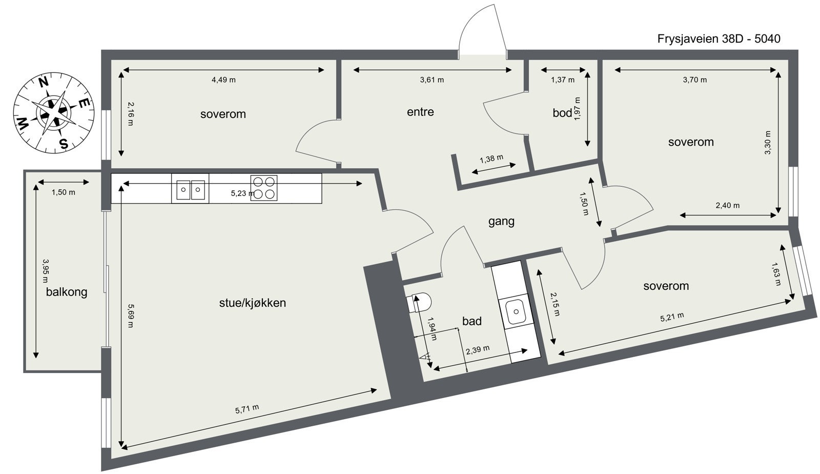 Plantegning Galleribilde