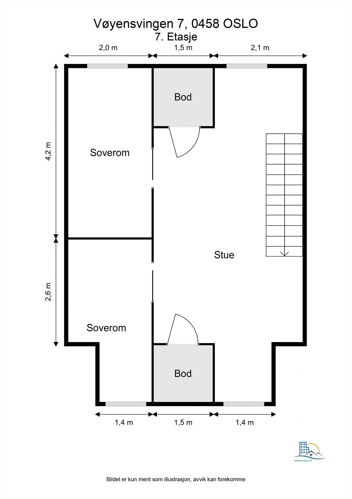 - Plantegning 7. etasje - Galleribilde
