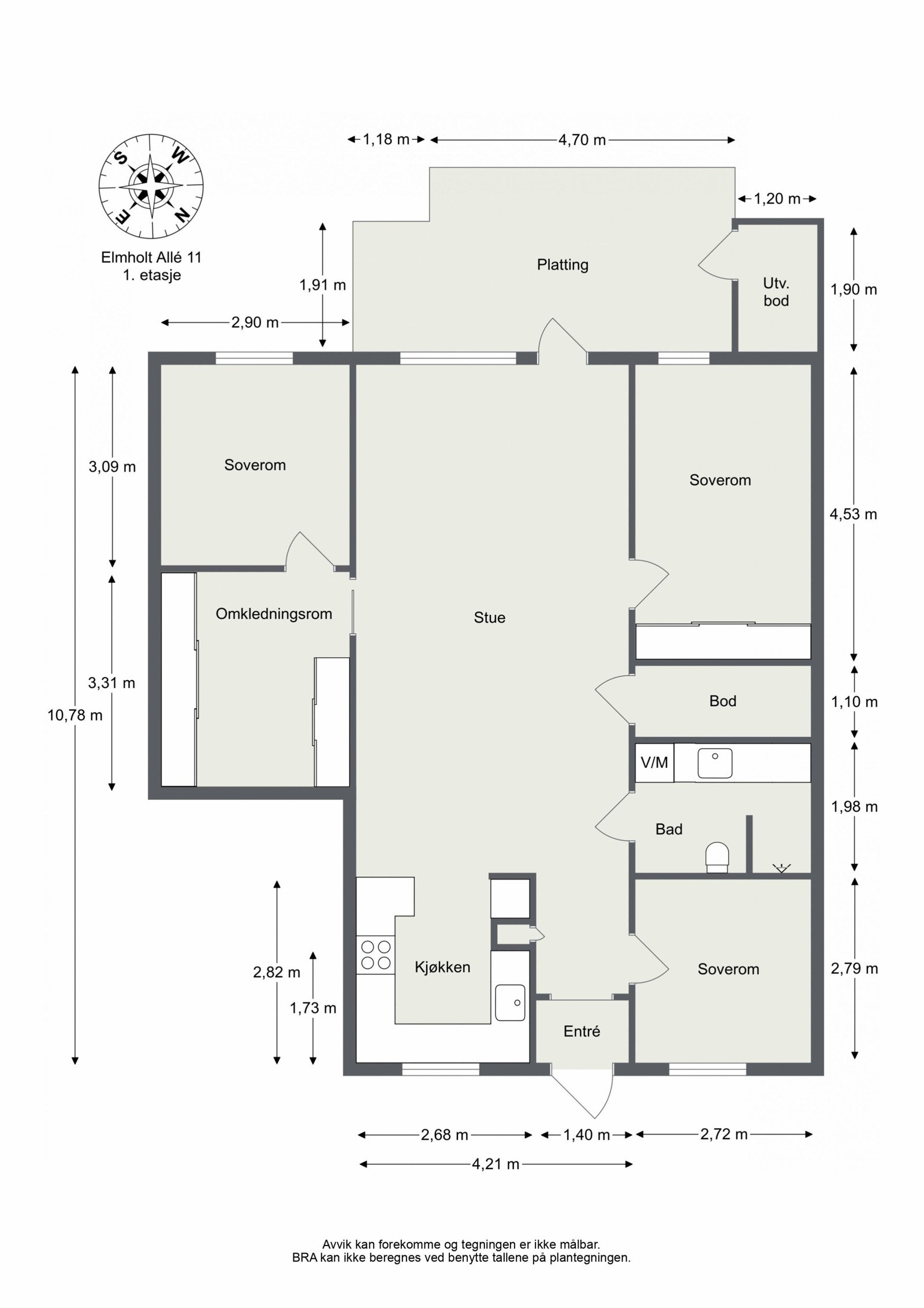 Plantegning Galleribilde