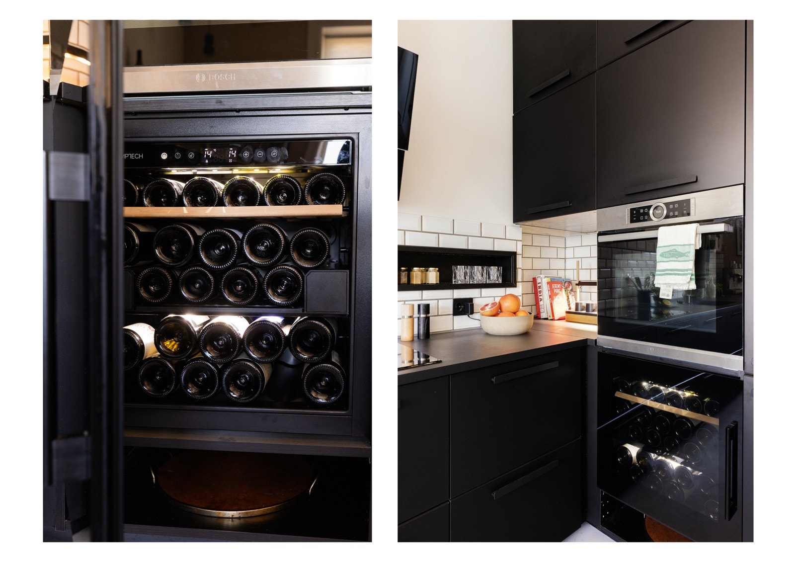 - Integrert 2-sone vinskap fra Temptech - Galleribilde