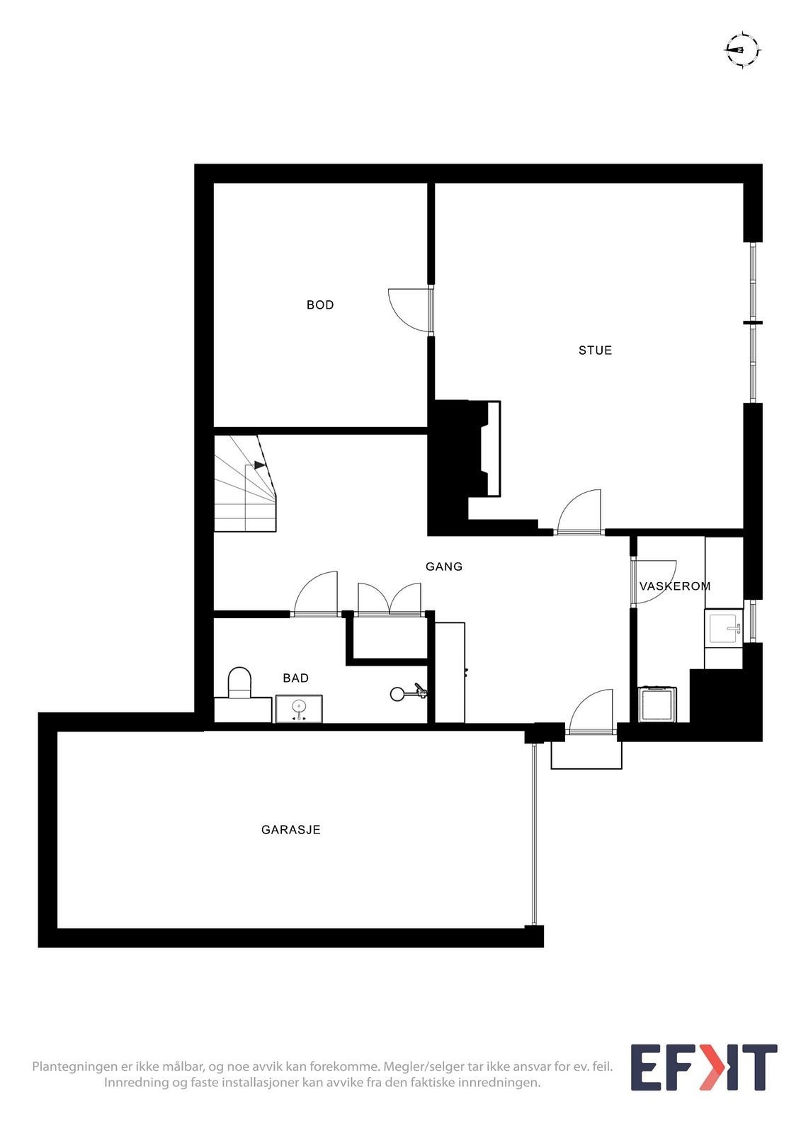 Plan - Underetasje. Galleribilde