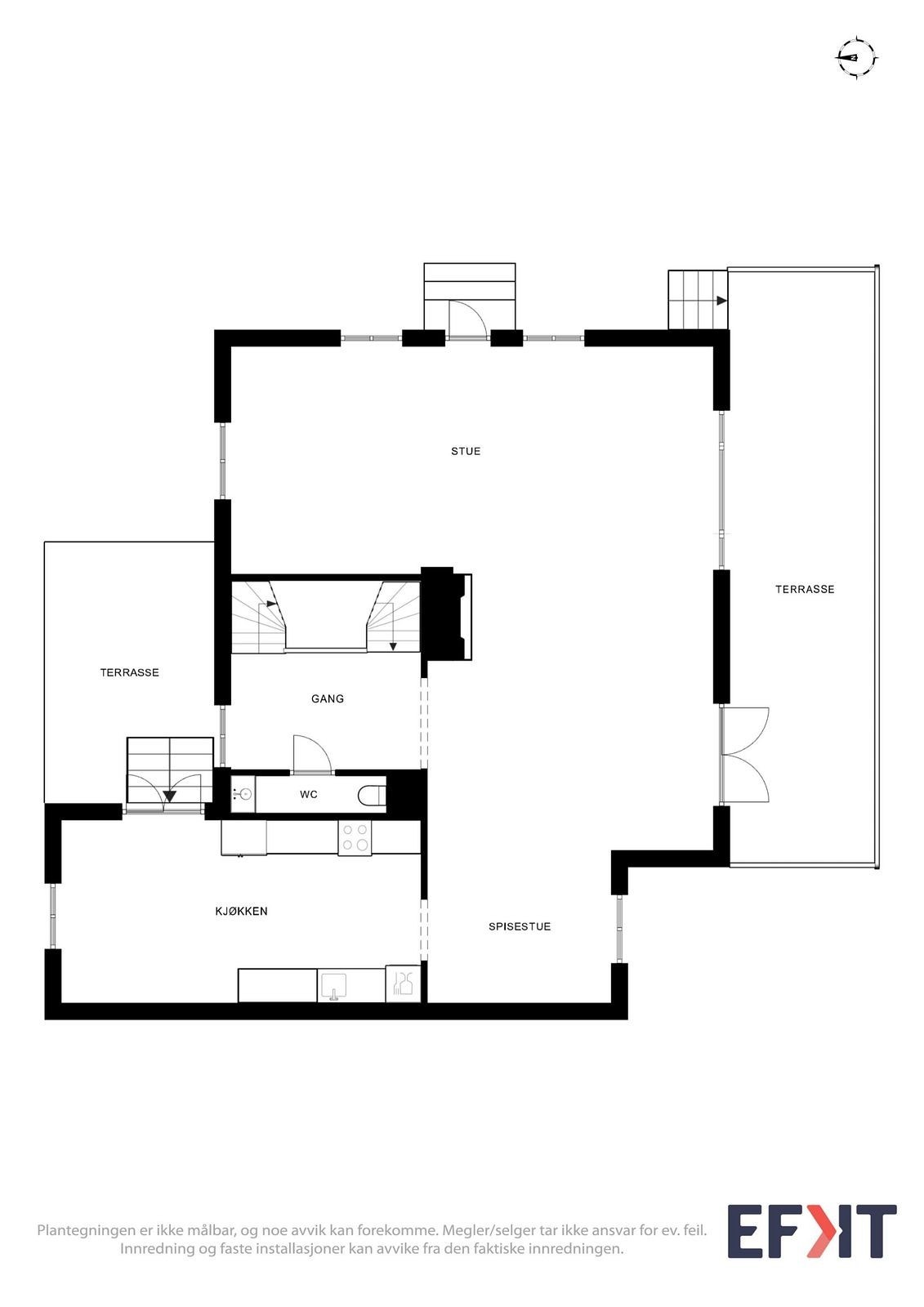 Plan - 1. etasje. Galleribilde