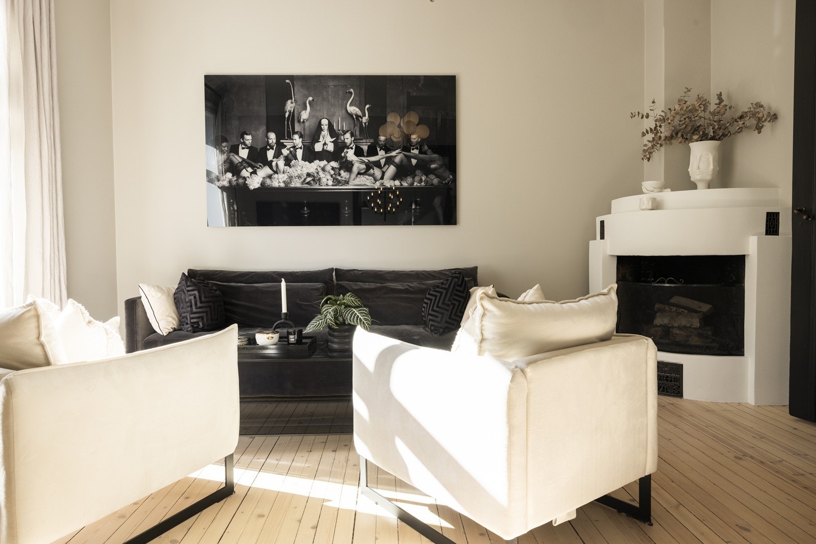 Flott peis for hygge på kjøligere dager Galleribilde