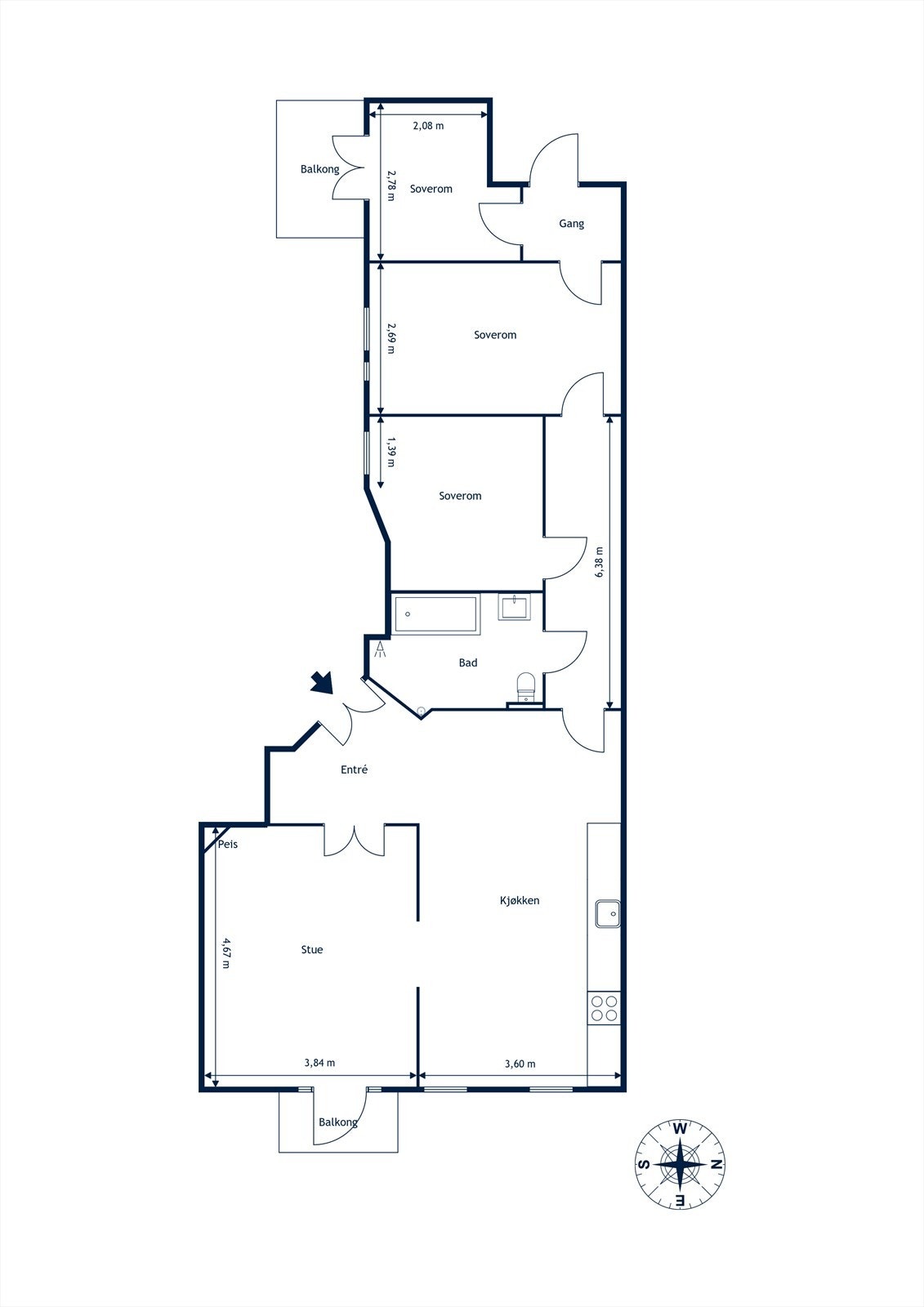 Planskisse Galleribilde