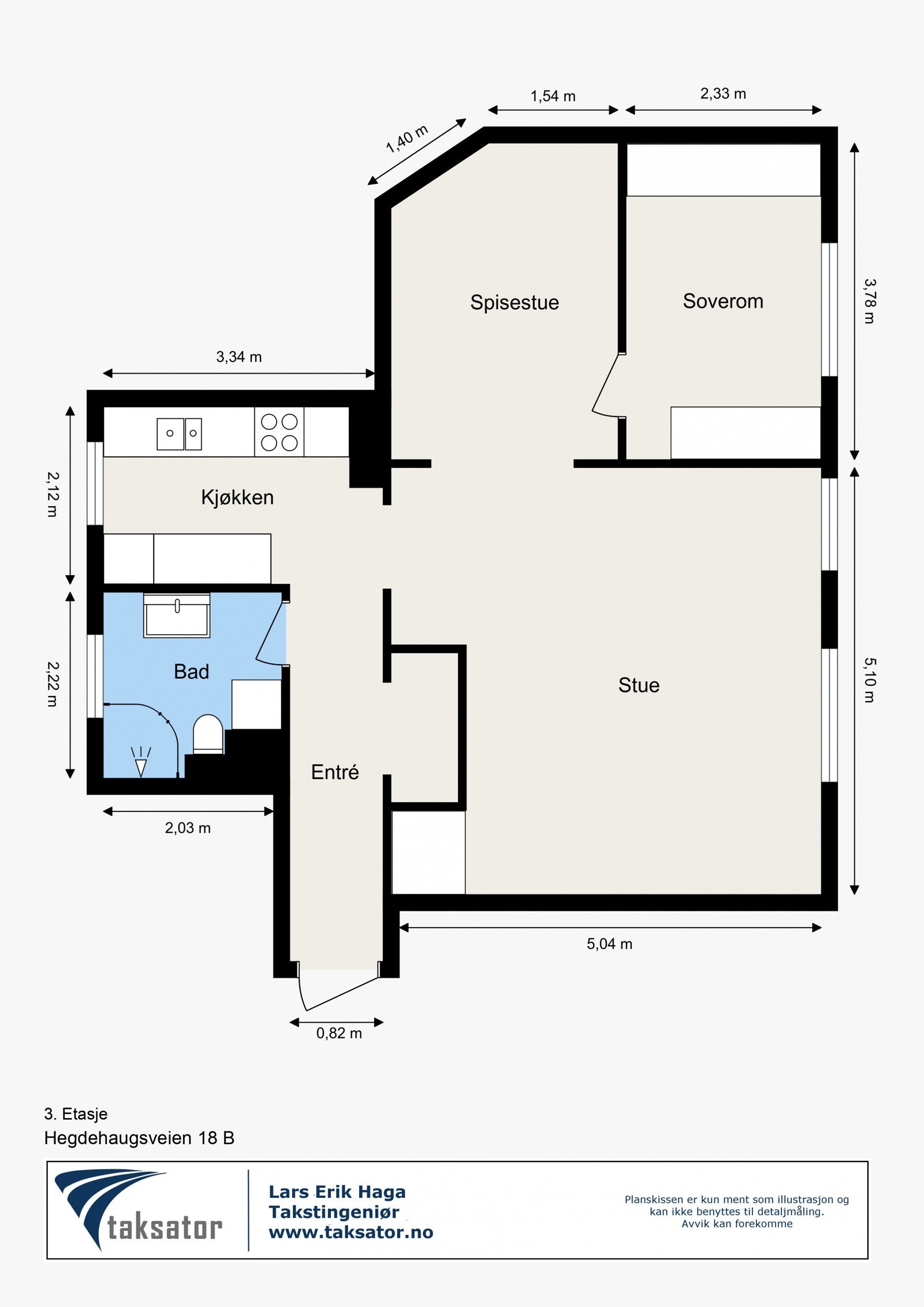 Plantegning - 3. etasje. Galleribilde