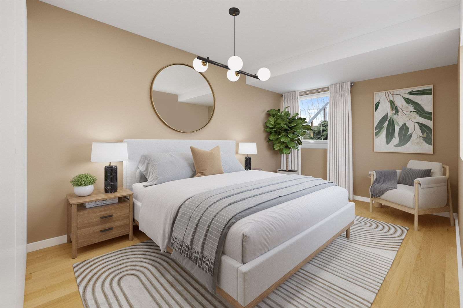 Det største soverommet har god plass til dobbeltseng, samt bra oppbevaringsplass for garderobe. Galleribilde