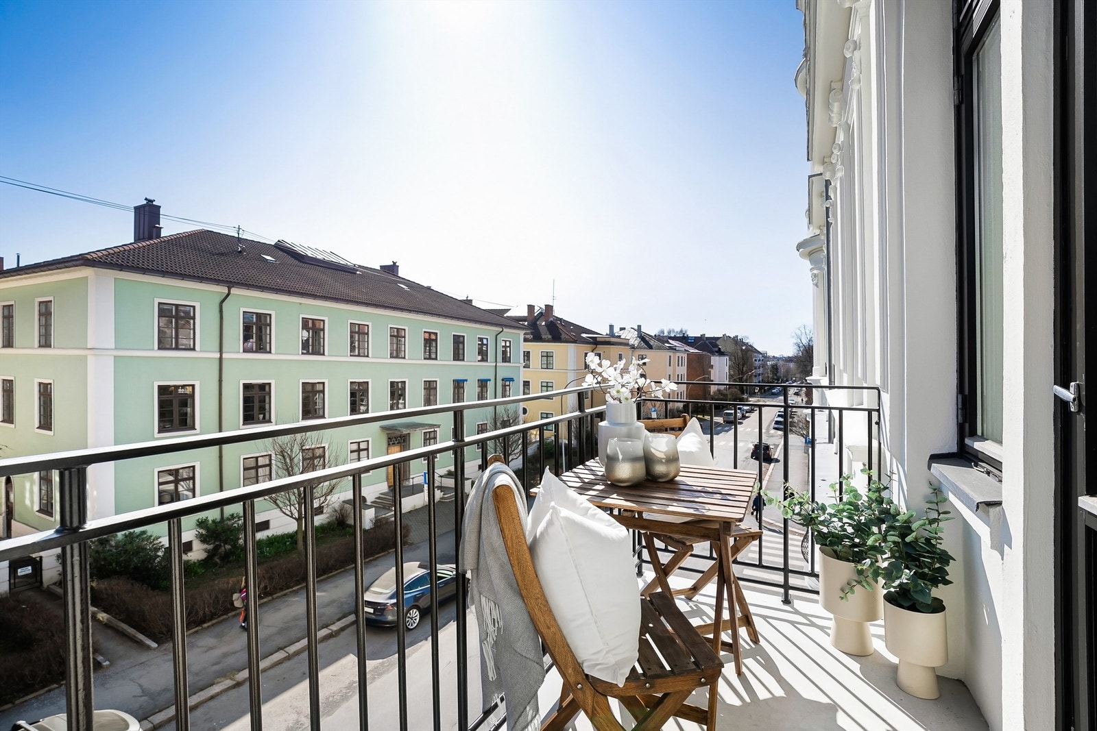 Fantastisk balkong vendt mot Eckersbergs gate. Galleribilde