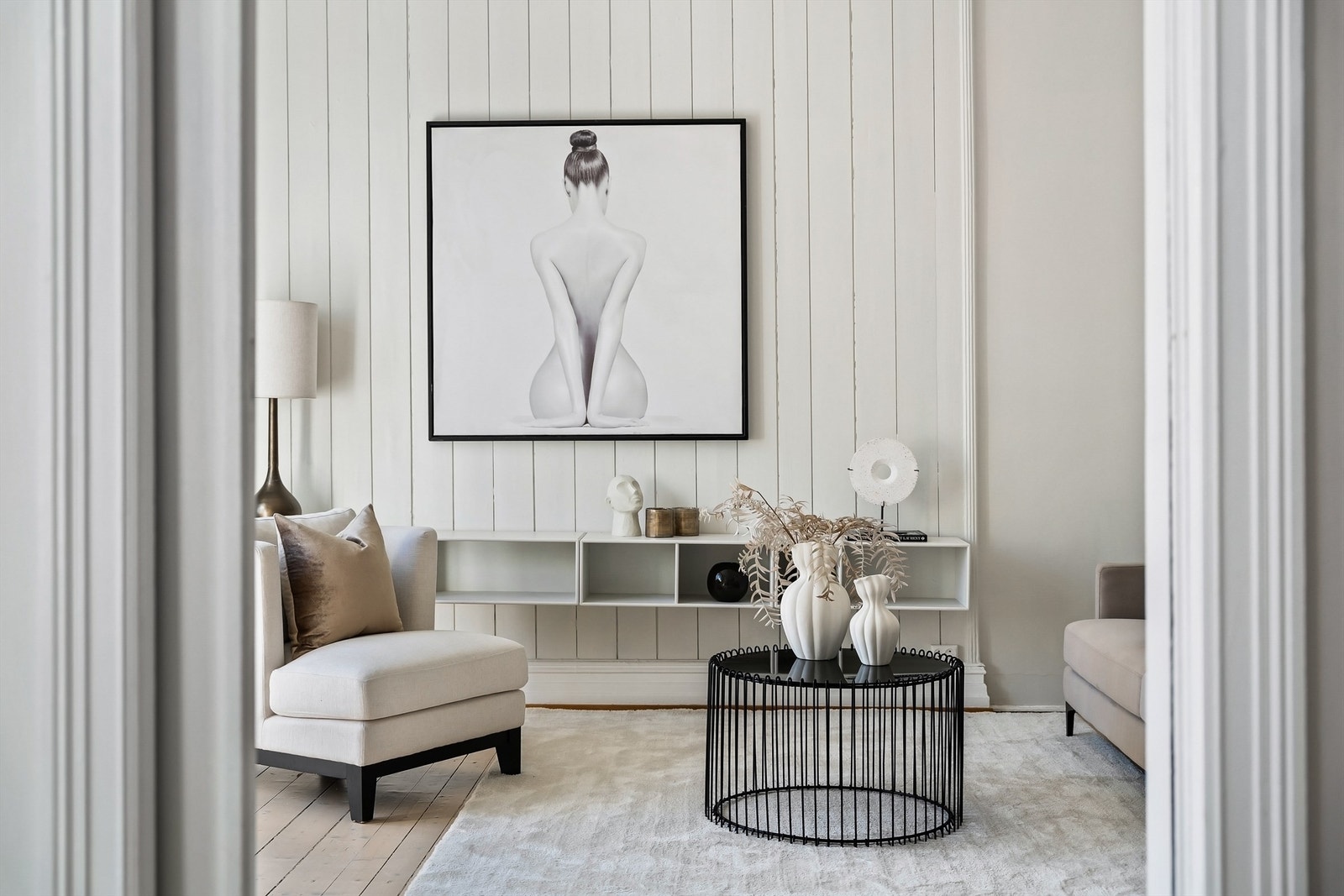 Detaljer fra stue. Galleribilde