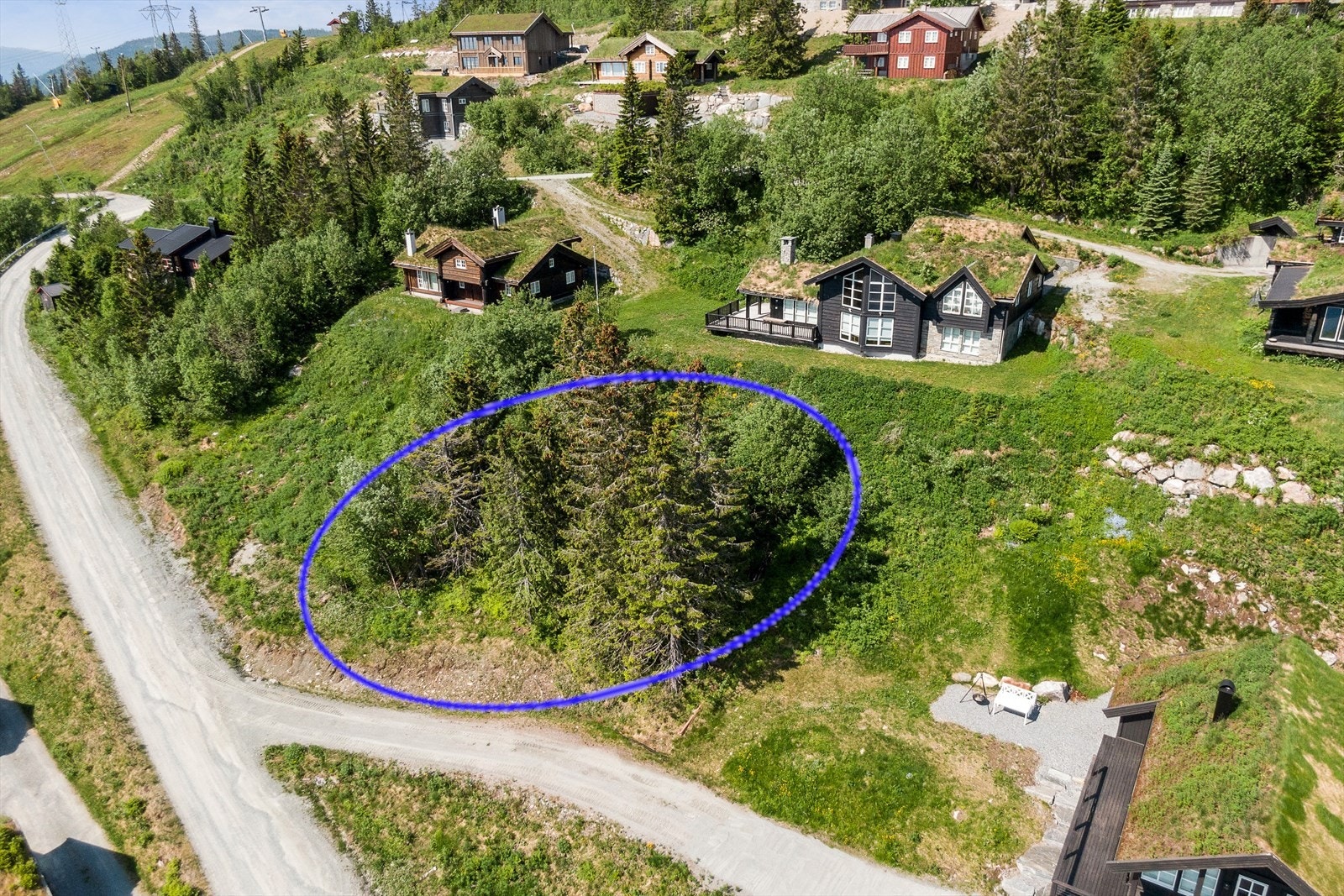 Dronebilde Galleribilde