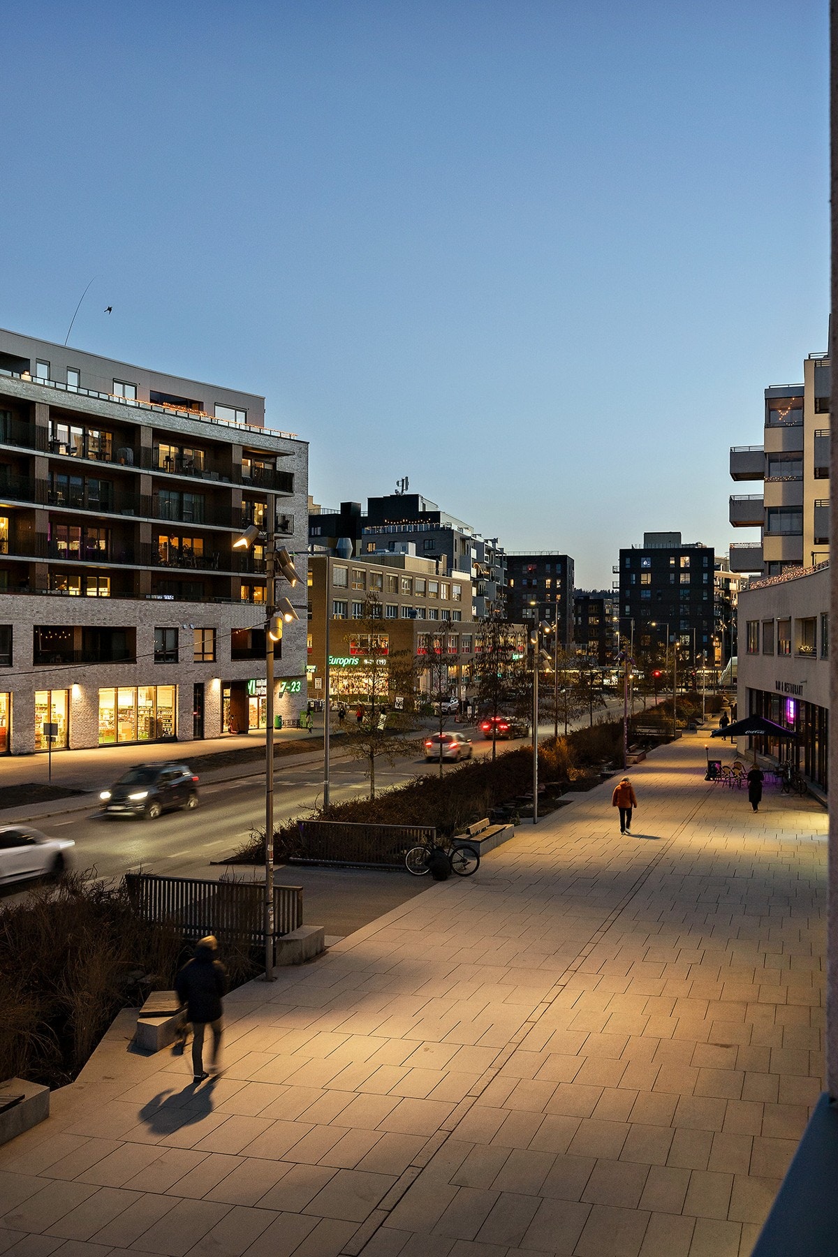 Utsikt nedover Gladengveien Galleribilde
