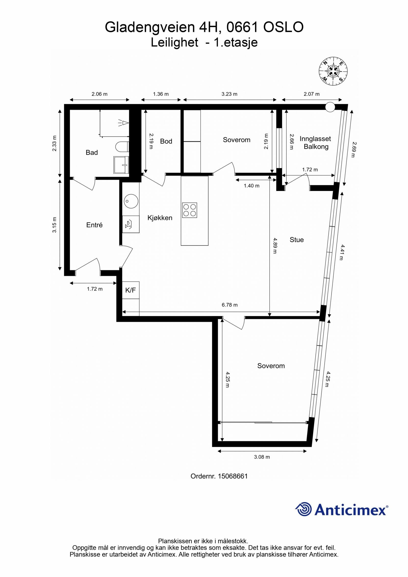 Plantegning Galleribilde