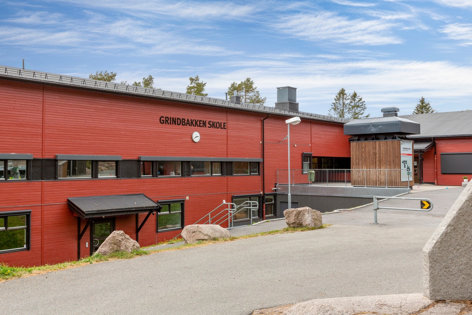 Eiendommen sogner til Grindbakken som er nærmeste barneskole. Galleribilde