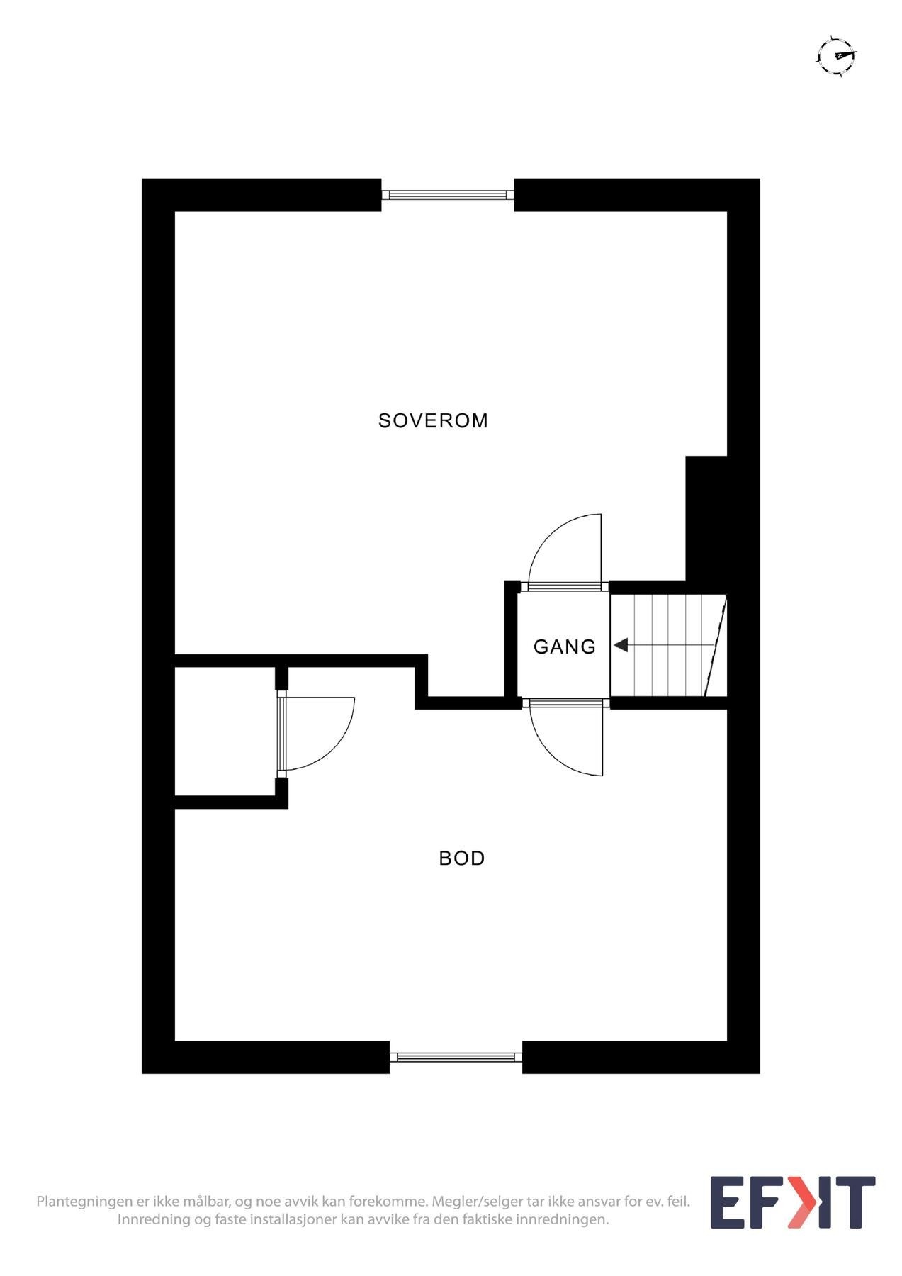 Plantegning loft Galleribilde