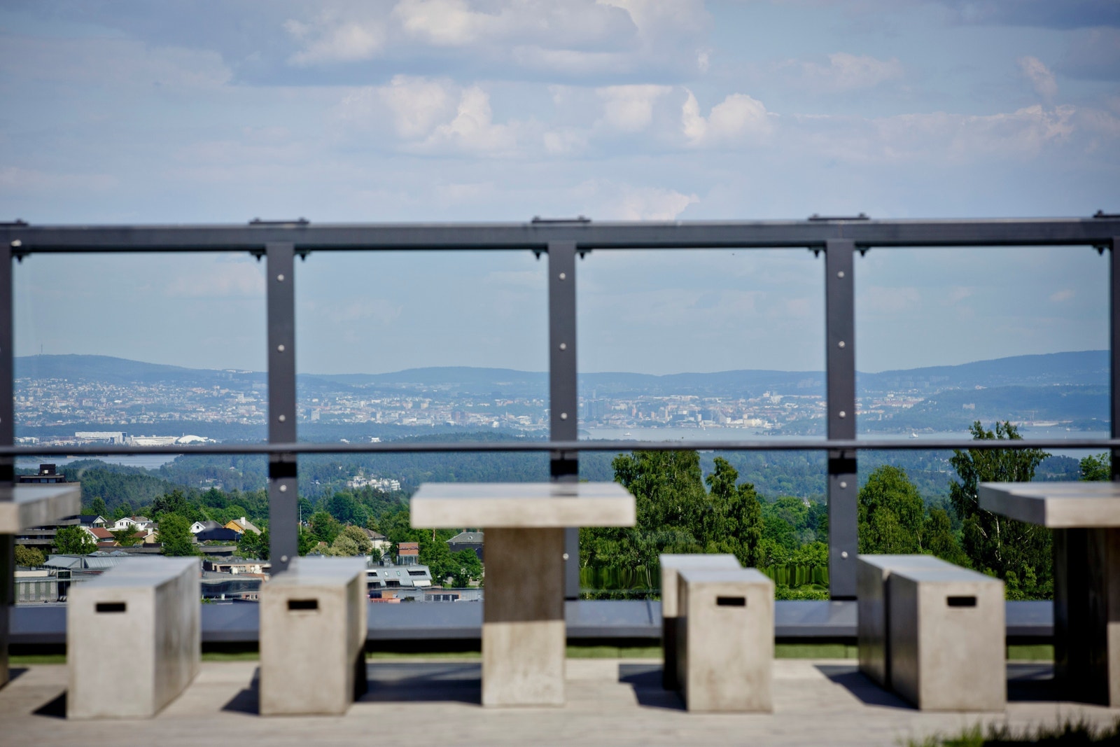 Utsikt fra felles takterrasse Galleribilde