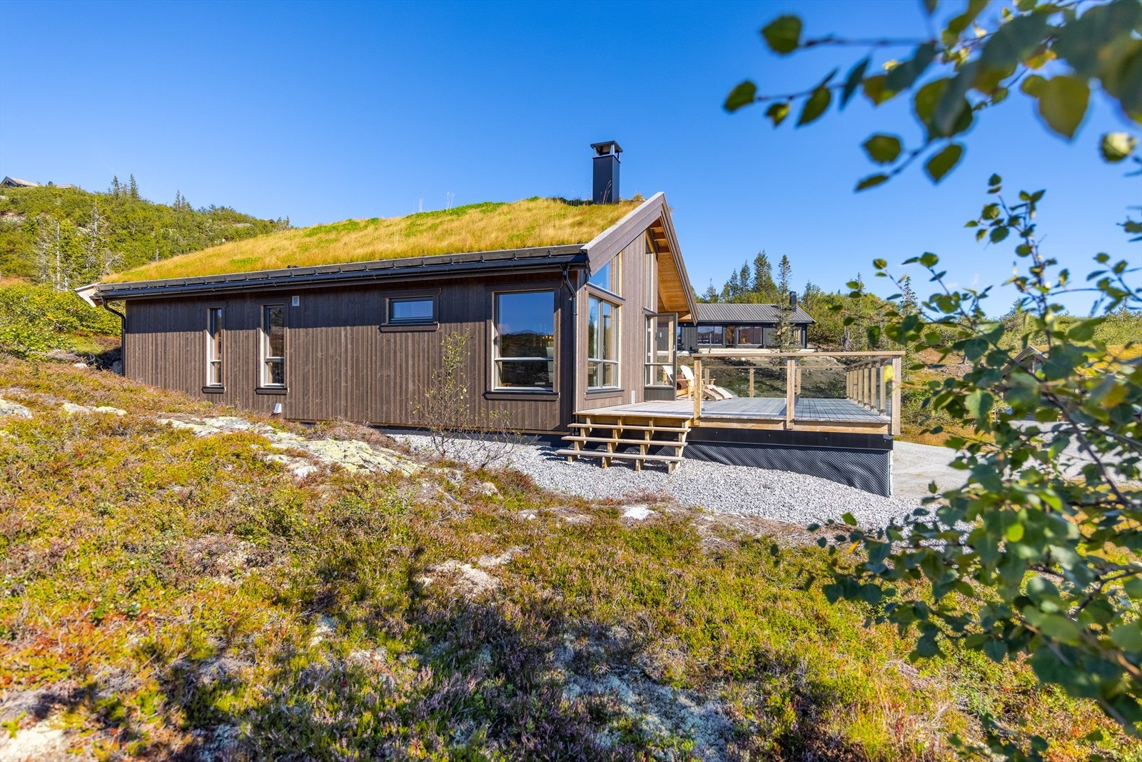 Trapp ned fra terrassen Galleribilde