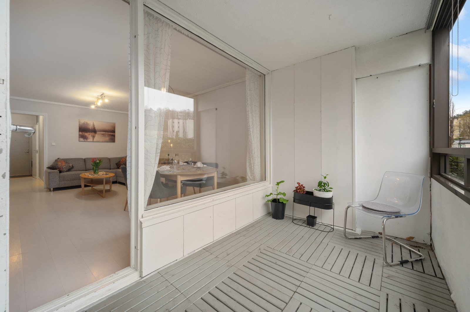 - Massevis av muligheter til å sette sitt eget preg på denne koselige balkongen - Galleribilde