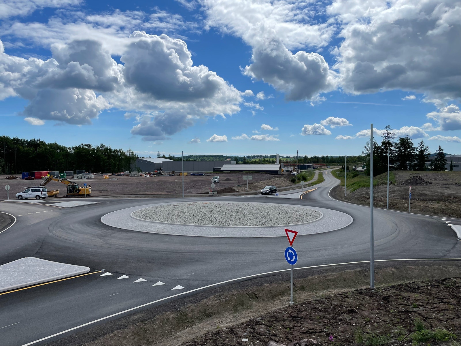 Ny rundkjøring i Gryteveien Galleribilde