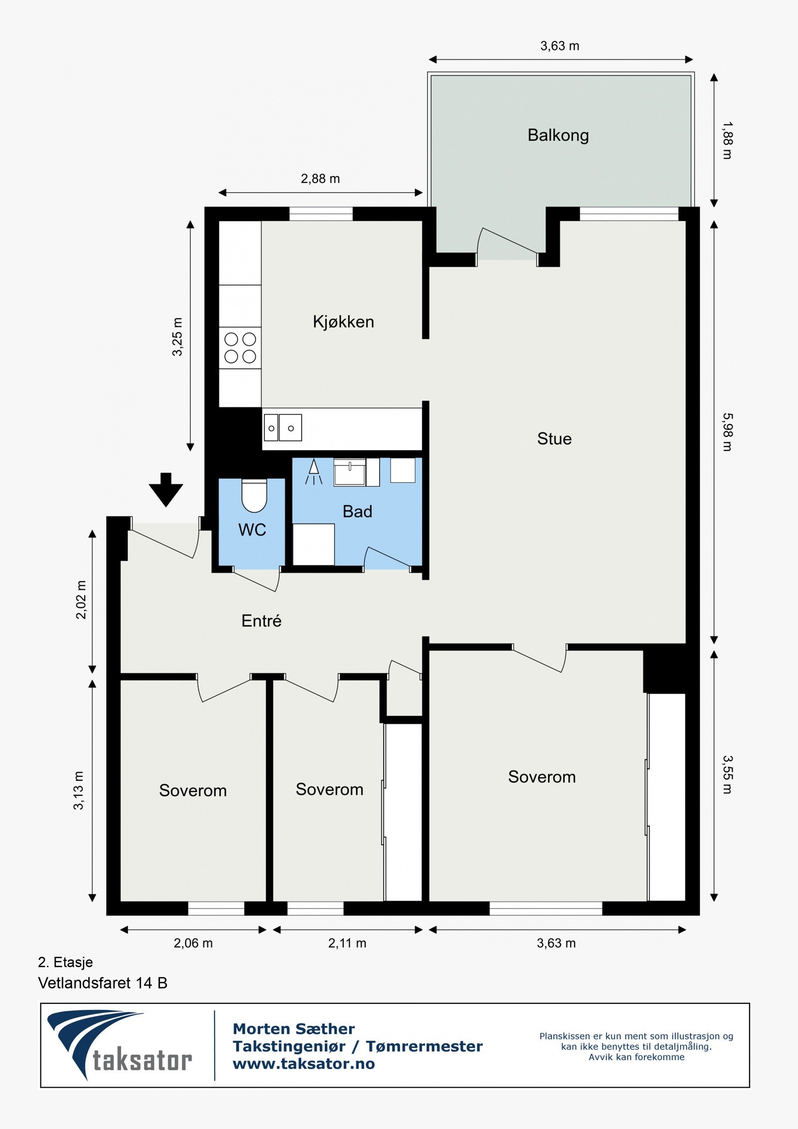 Plantegning Galleribilde