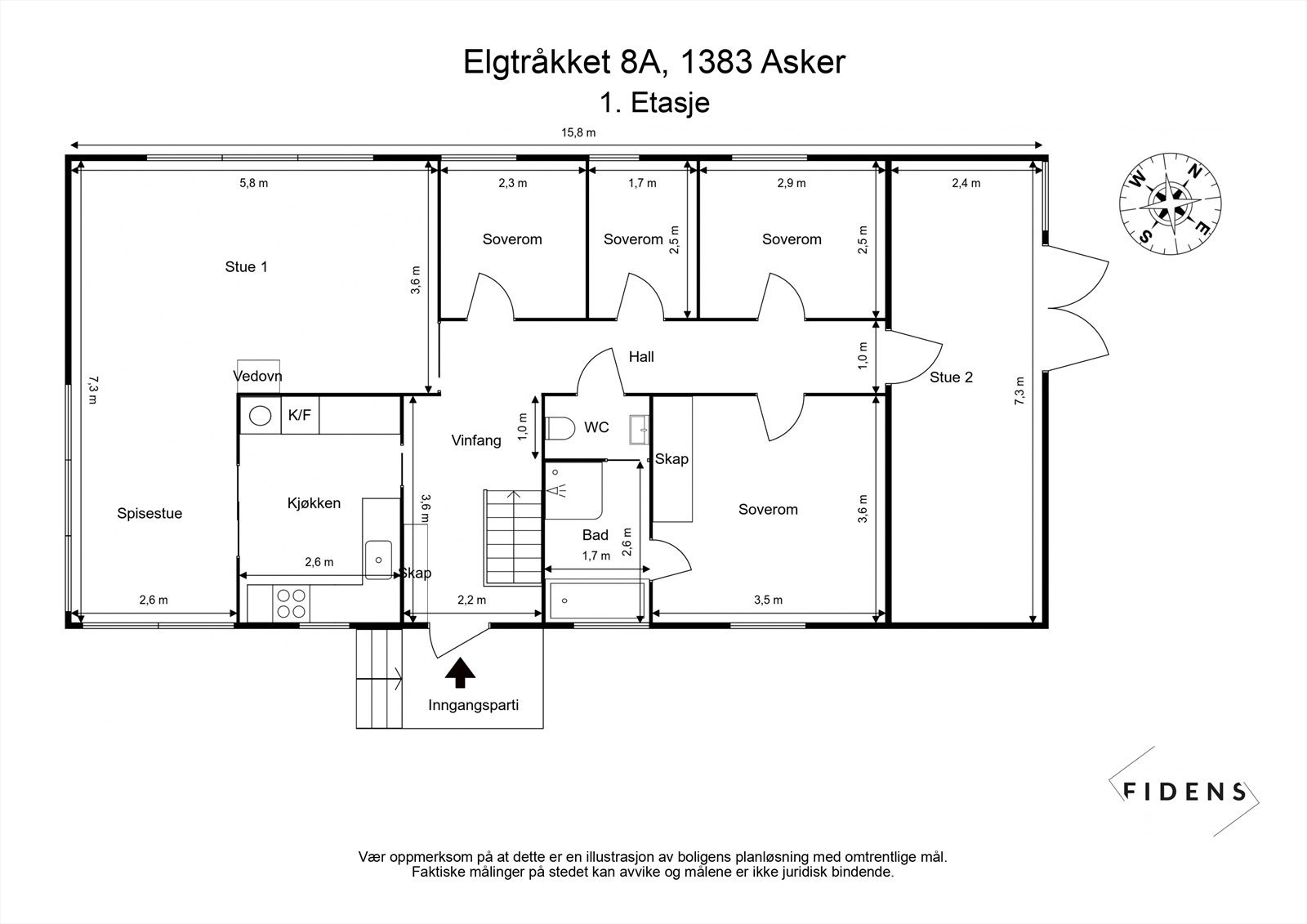 Plantegning 1.etasje Galleribilde