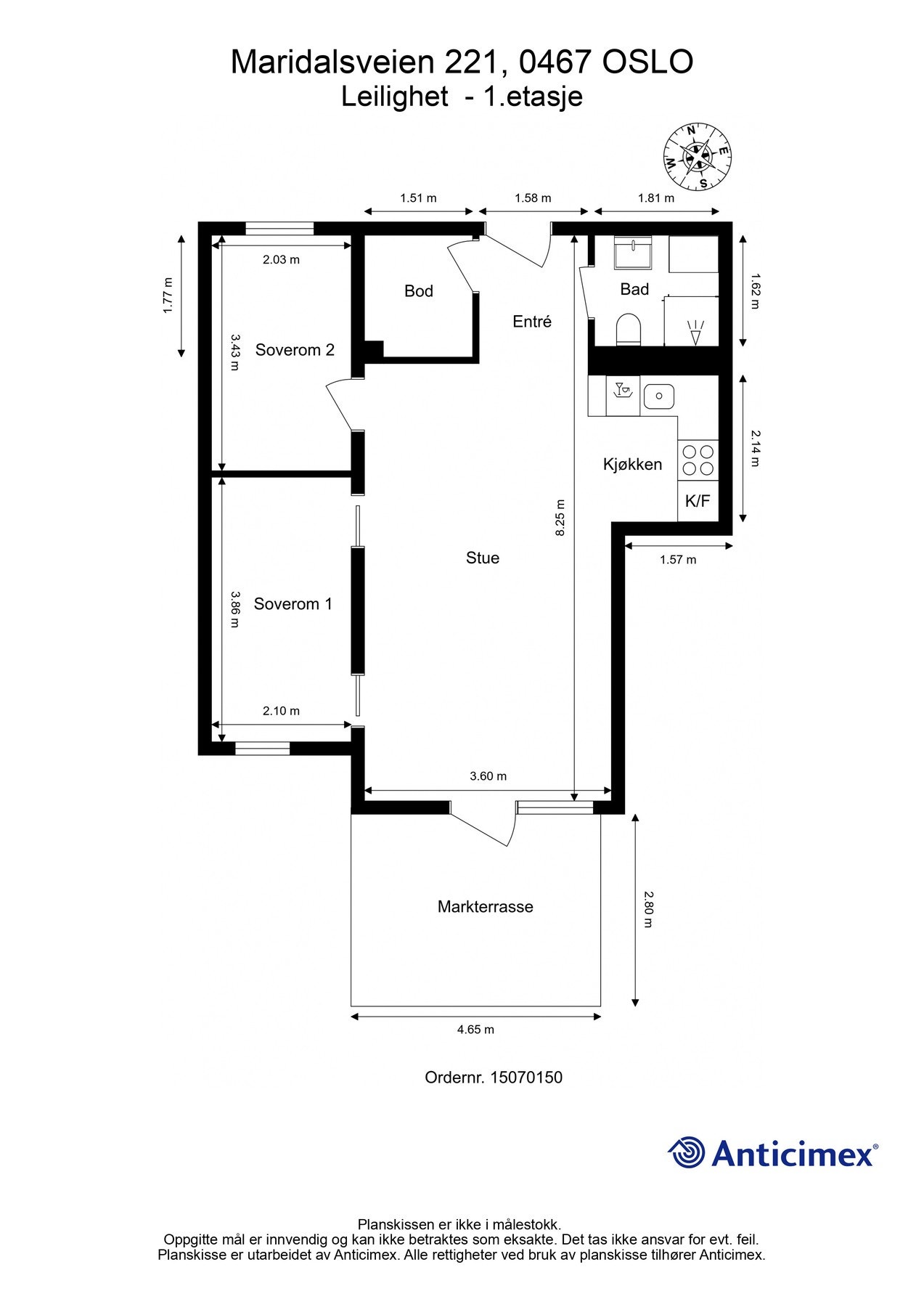 Vi begynner med plantegningen slik at du har god oversikt før du blar videre. Galleribilde