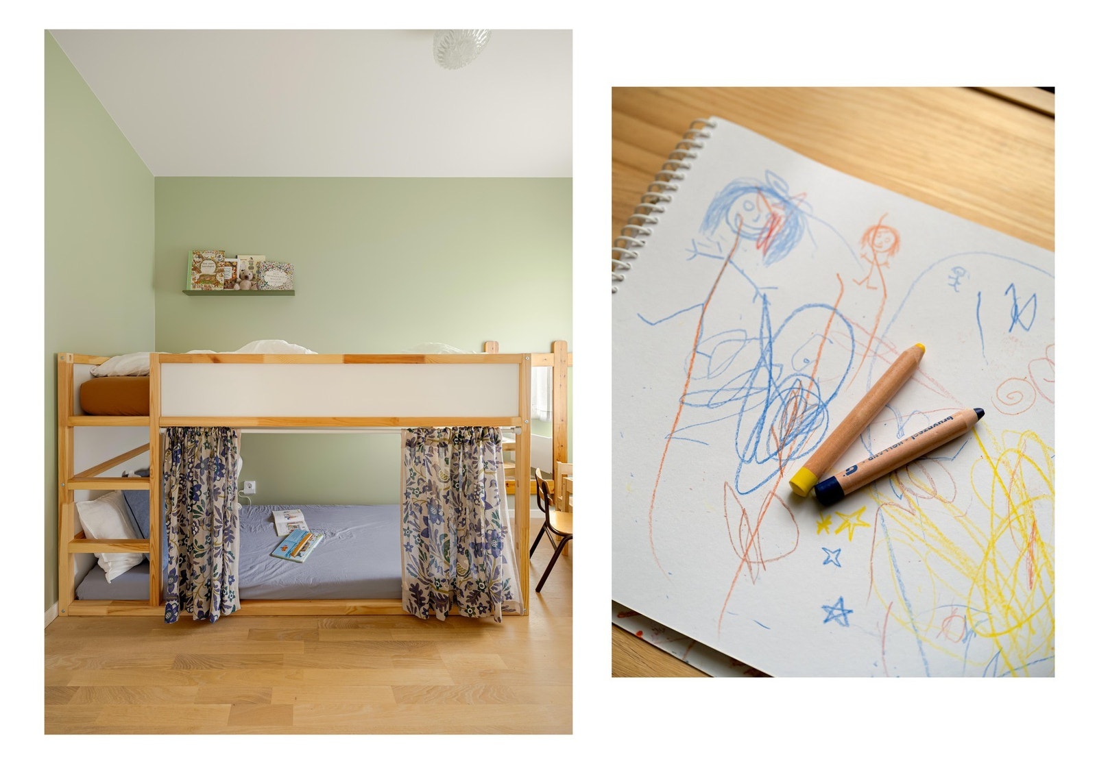 Vi lover å la tegnesakene ligge fremme til visning. Galleribilde