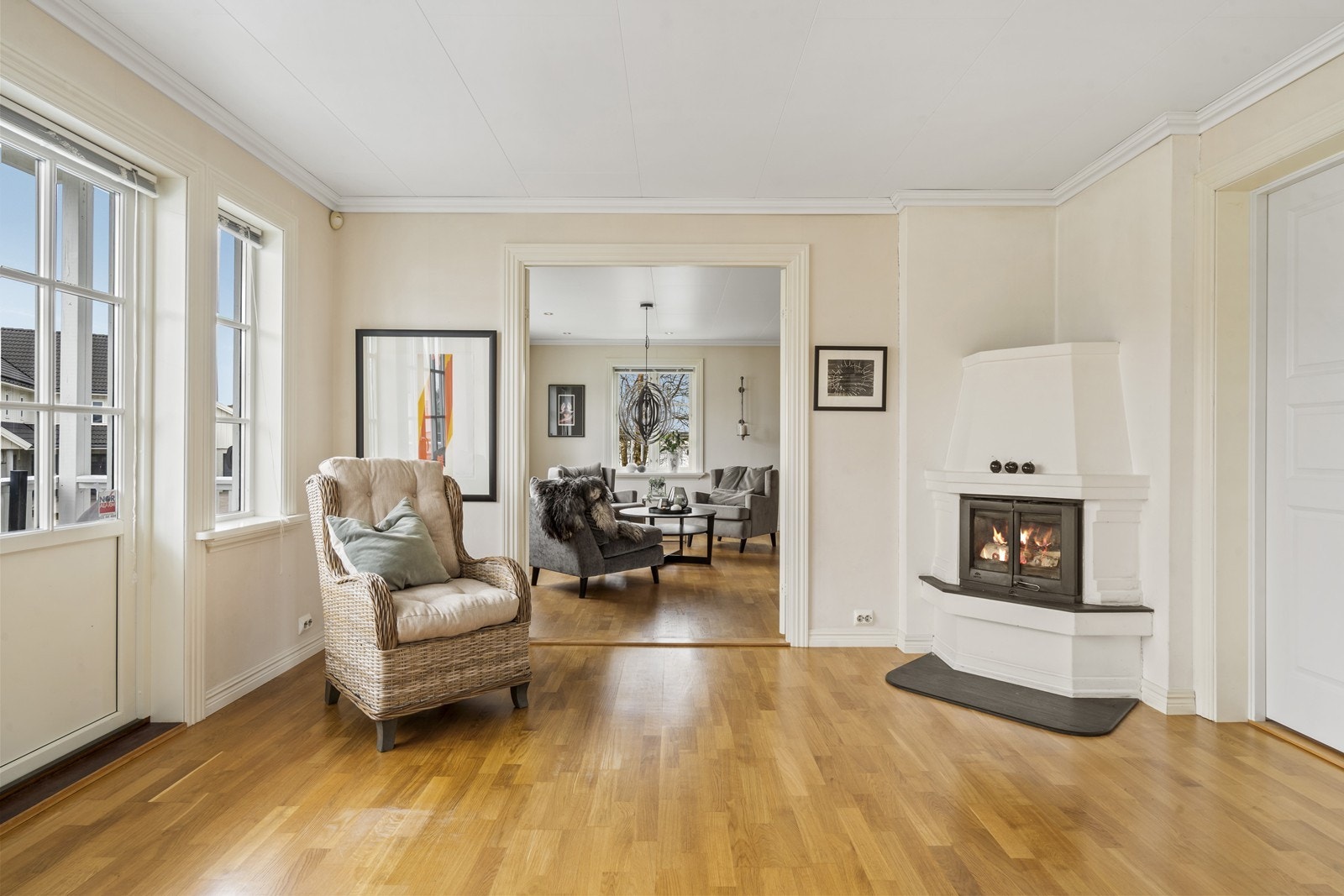 Vedovn som skaper en hyggelig atmosfære. Galleribilde