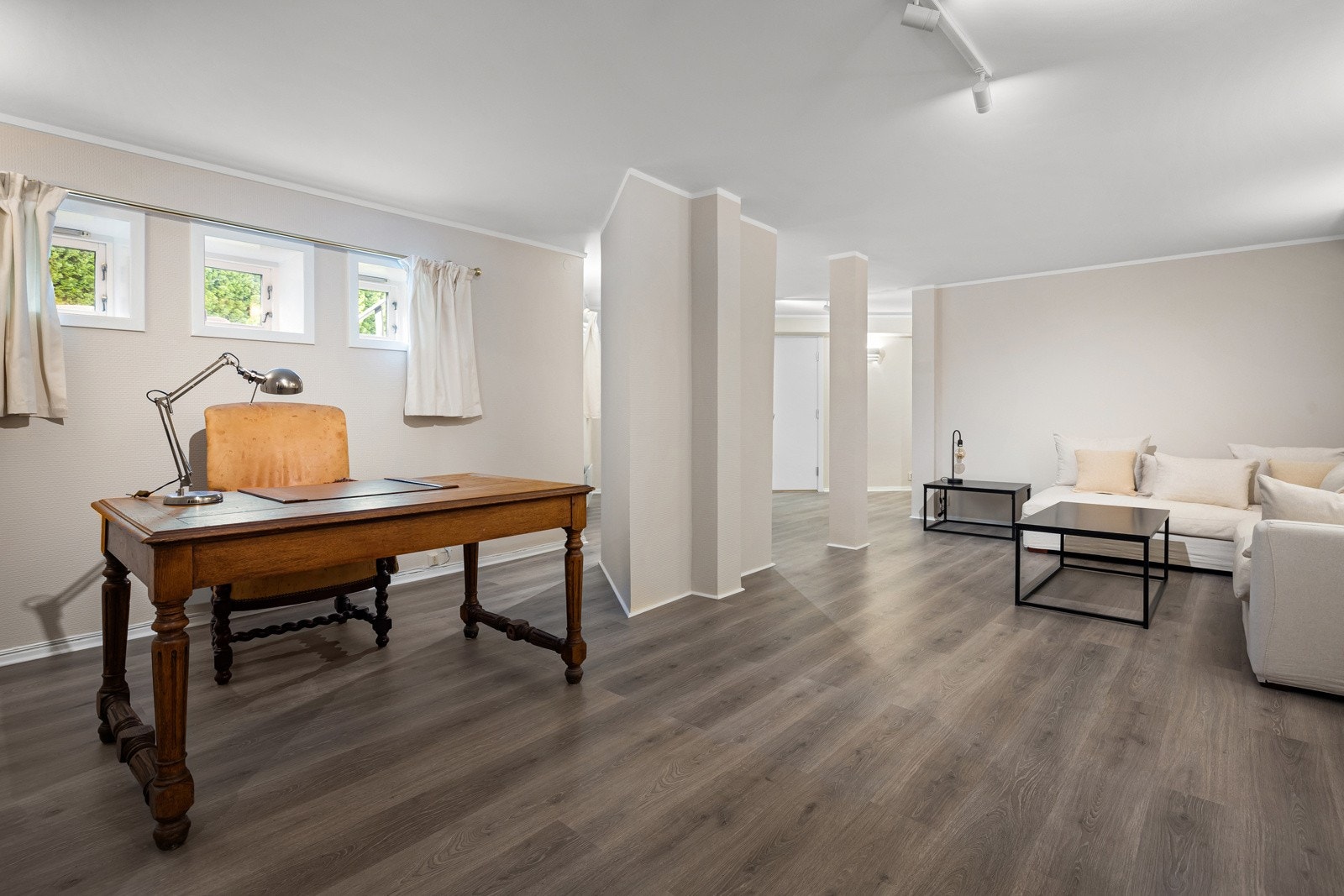 Innredet del i u-etasjen. Galleribilde