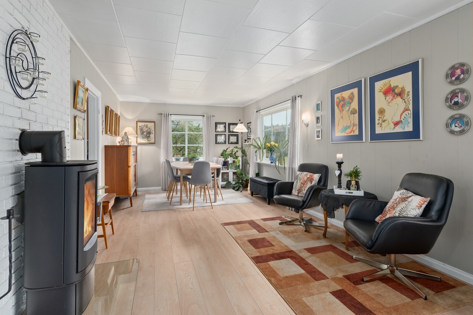 Delvis oppusset. Her fra stuen- Galleribilde