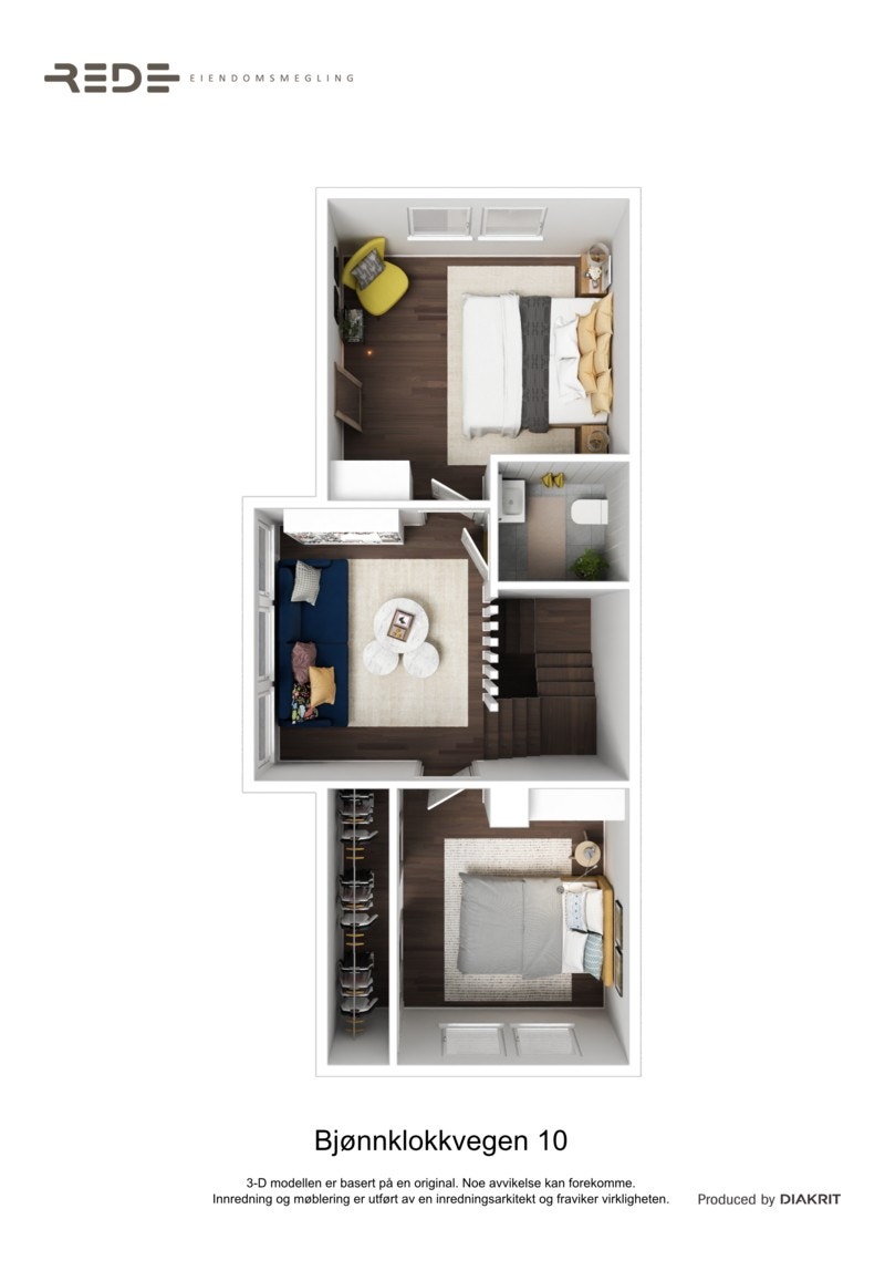 Plantegning loft Galleribilde