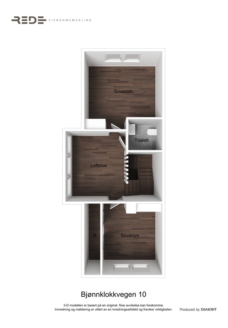 Plantegning loft Galleribilde