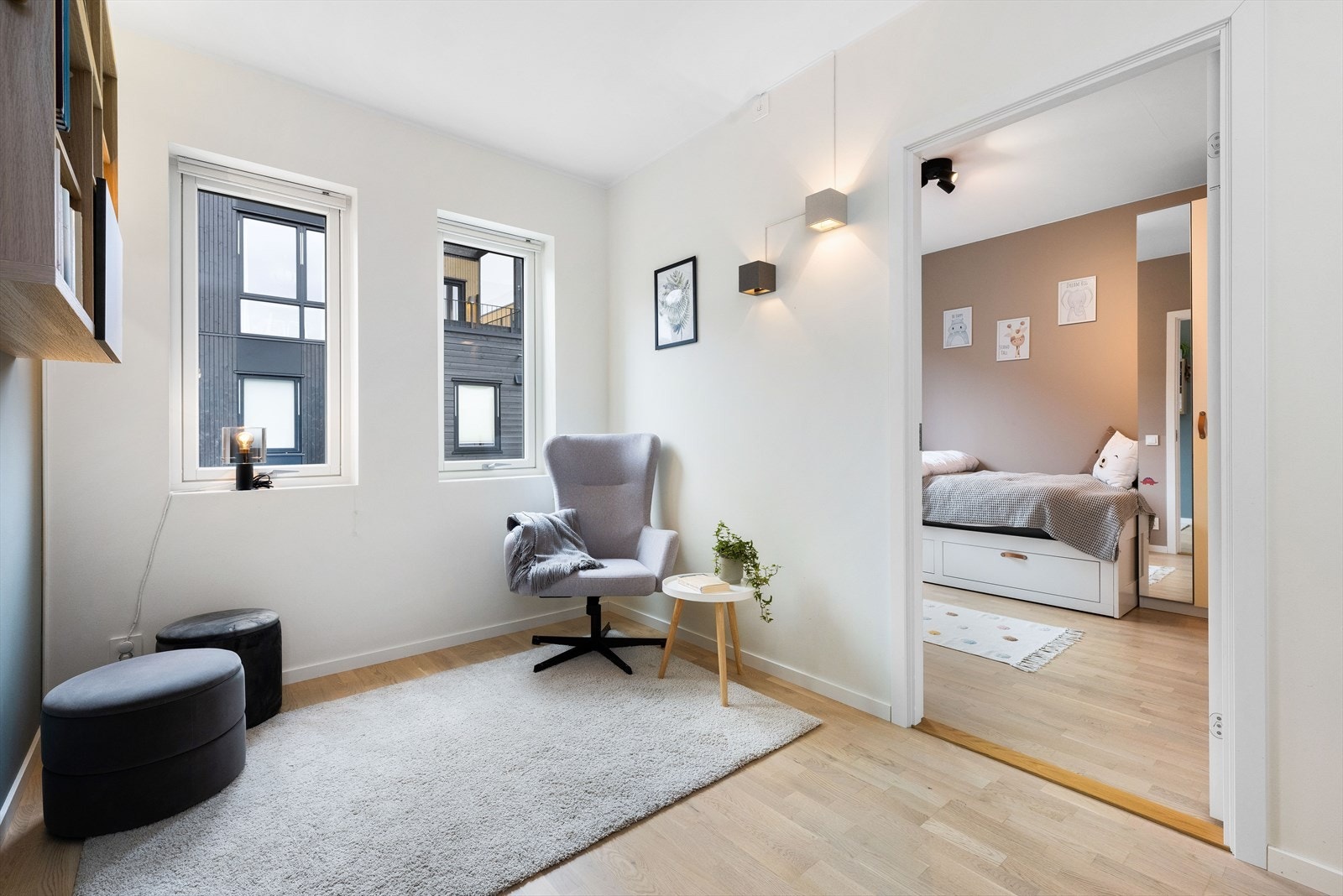 Liten sittekrok utenfor soverommet Galleribilde