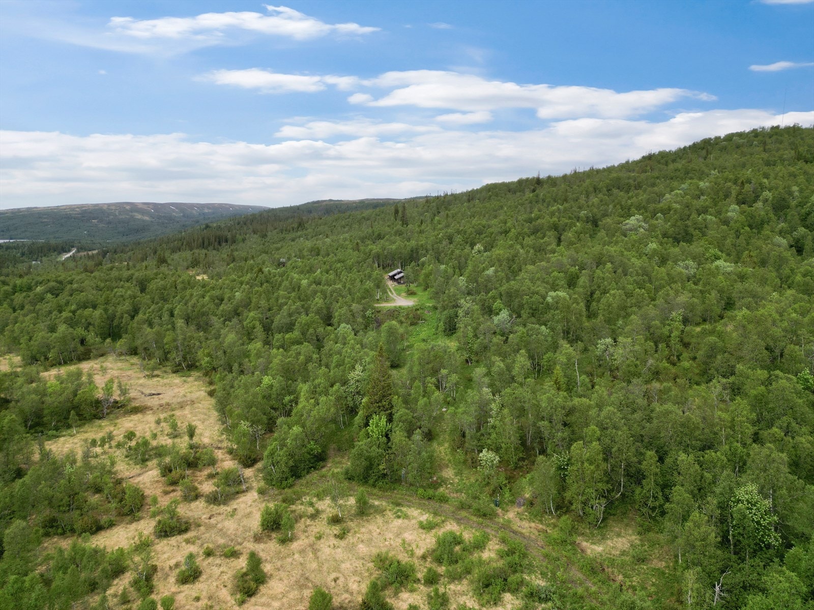 Fra hyttefeltet er det ca. 2 timer med bil til Trondheim og 1,5 timer til Stjørdal. Nærmeste dagligvare er Joker Stugudal som ligger 5 minutter unna. Galleribilde