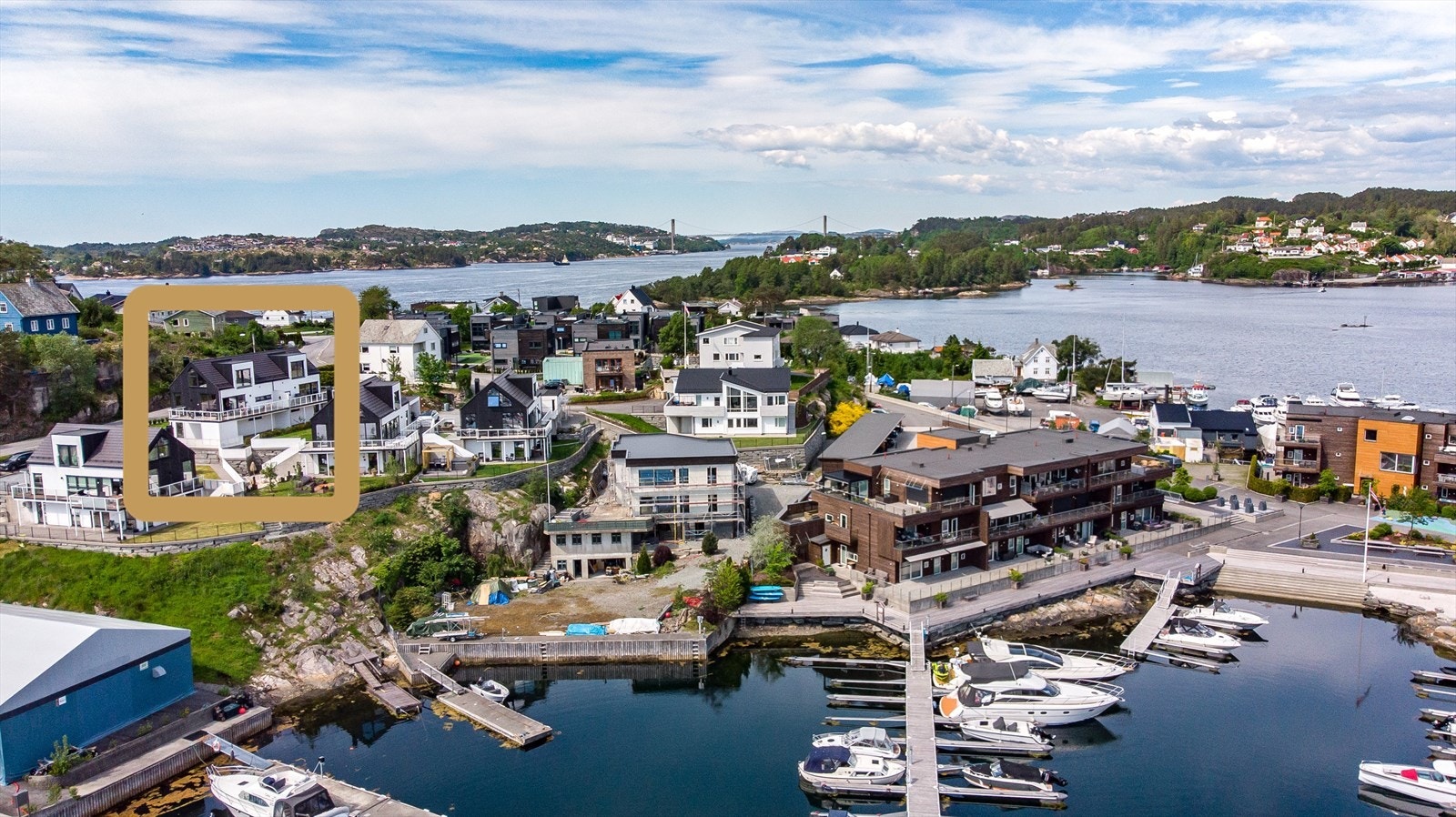 - Høy standard. Spennende arkitektur. Ettertraktet, maritimt boligfelt - Galleribilde