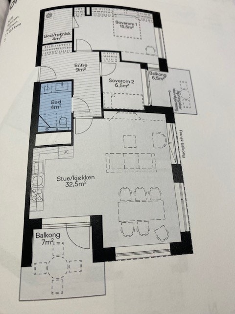 Plantegning Galleribilde