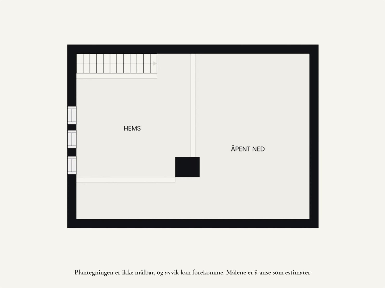 Plantegning 2 - hems. Galleribilde