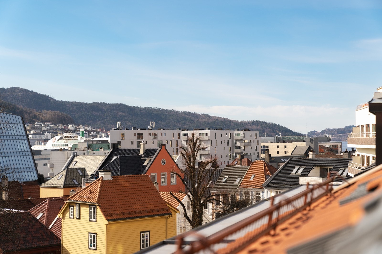 Nydelig utsikt over Bergen. Galleribilde
