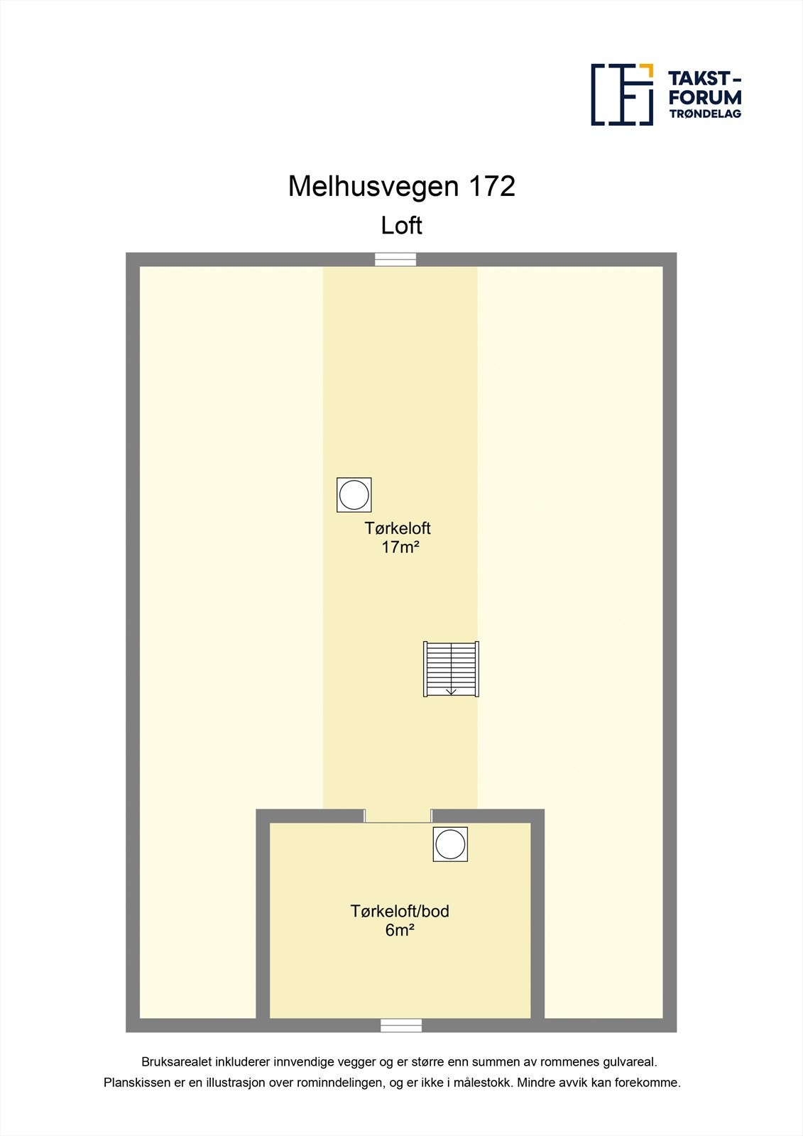 Plantegning - Loft Galleribilde