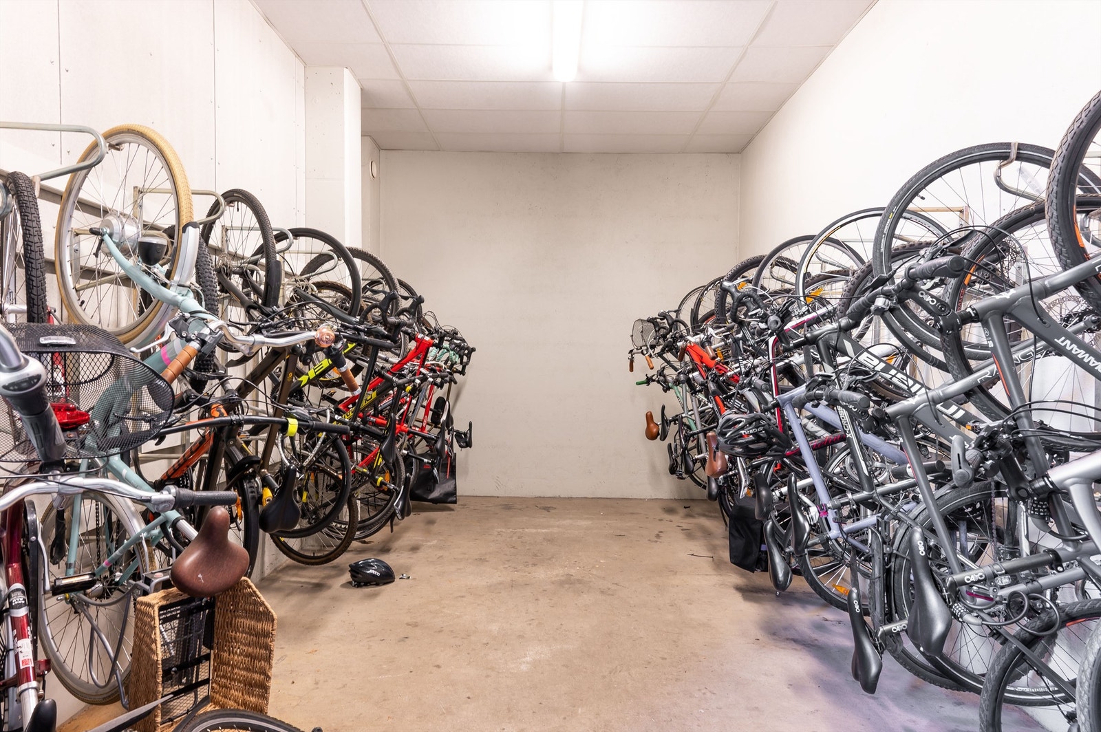 Det er også felles sykkelparkering. Galleribilde