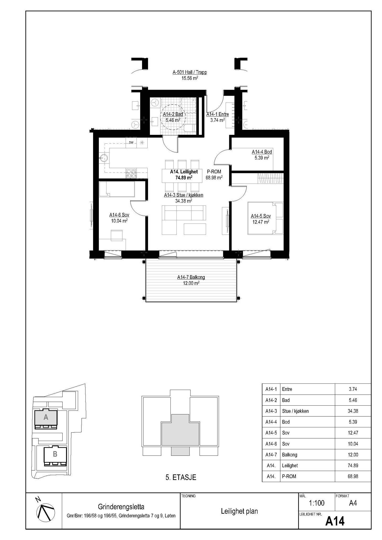 Plantegning Galleribilde