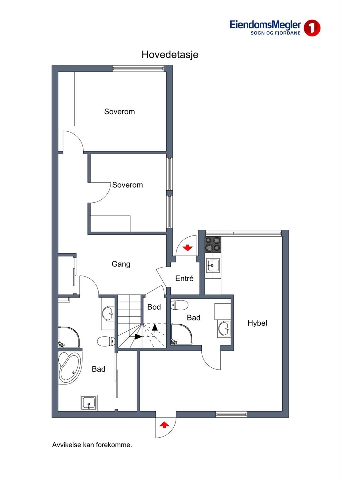 Planillustrasjon underetasje Galleribilde