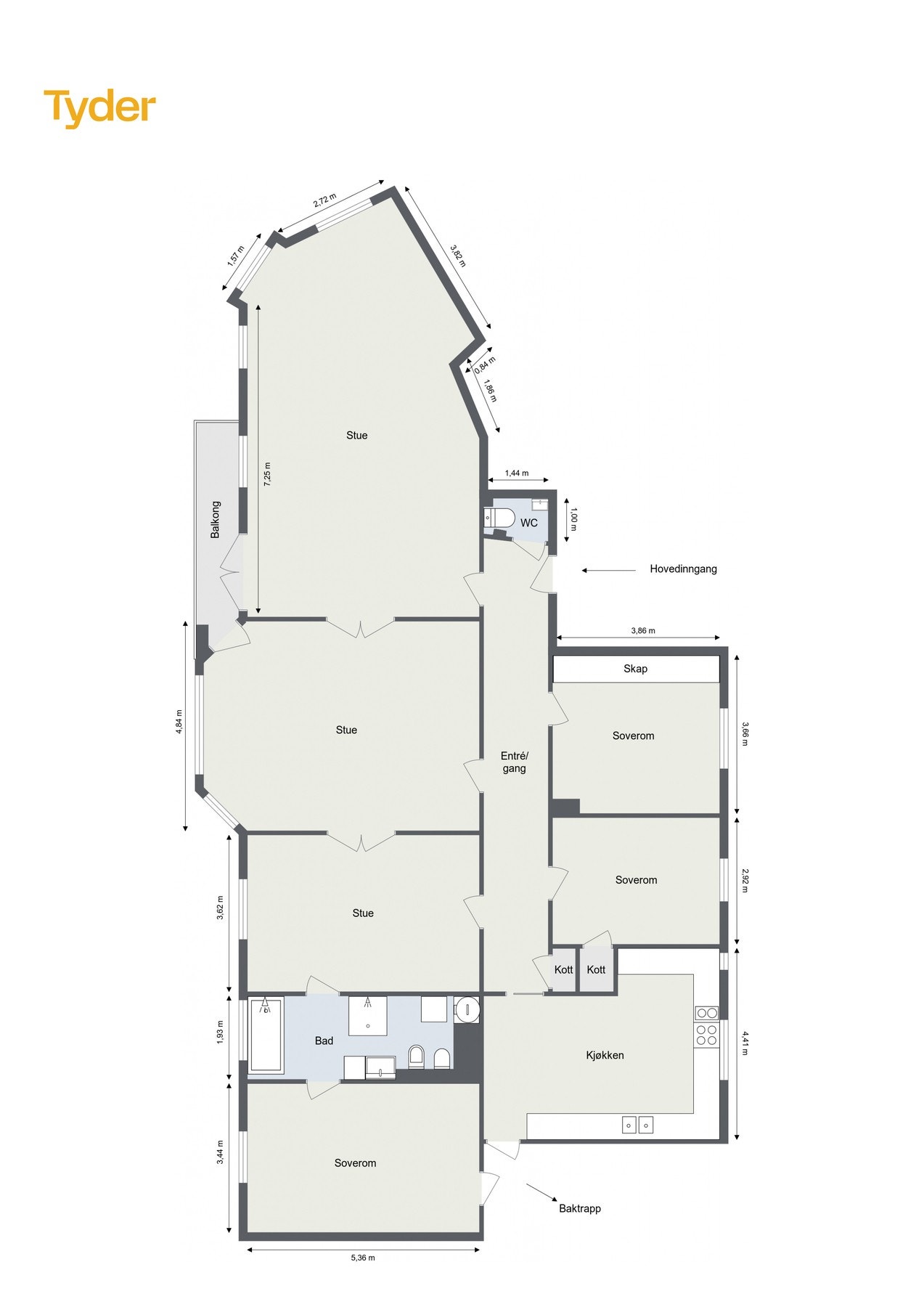 Plantegning 4.etasje. Galleribilde