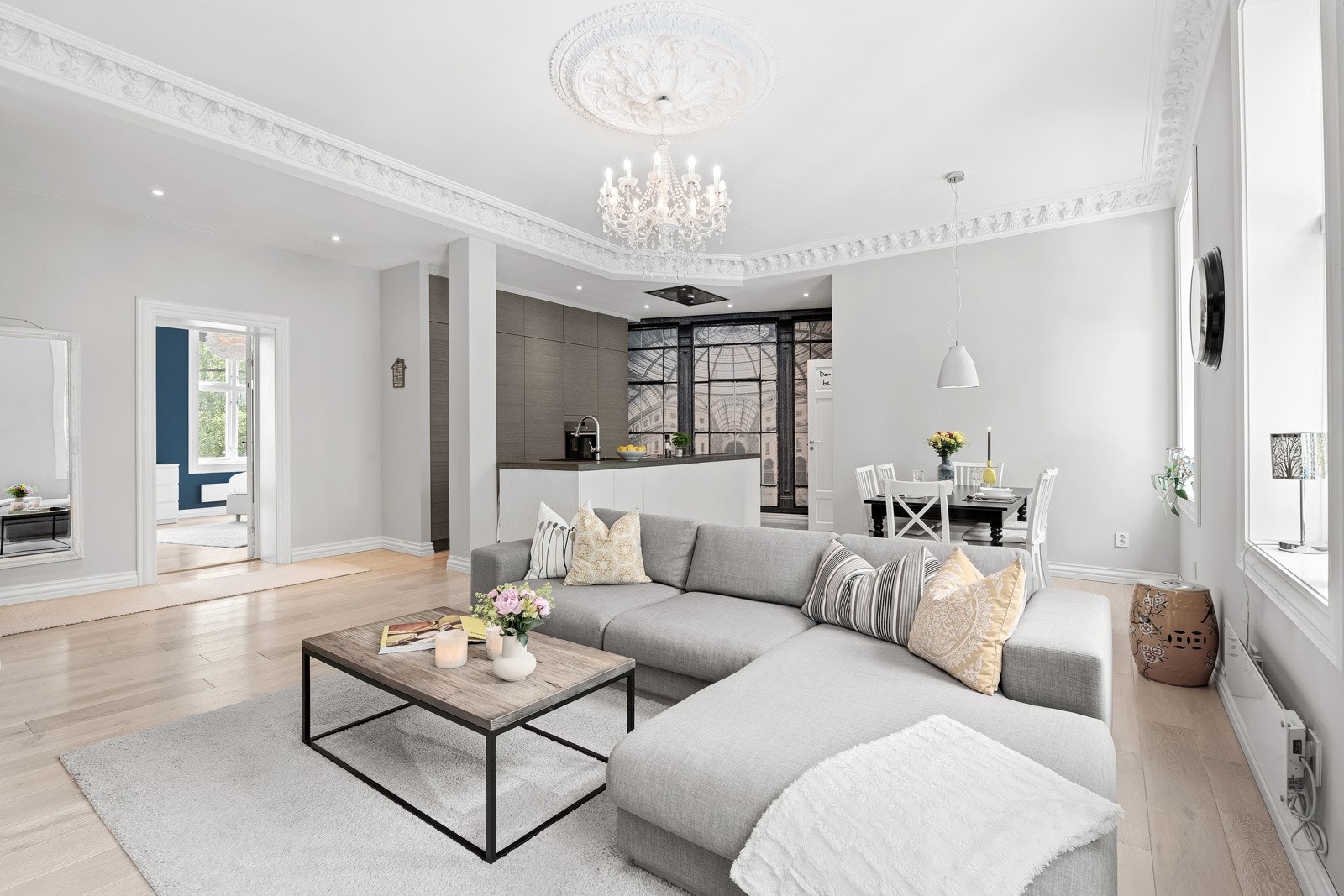 Klassisk og påskostet 3-roms beliggende på populære Bislett. Galleribilde